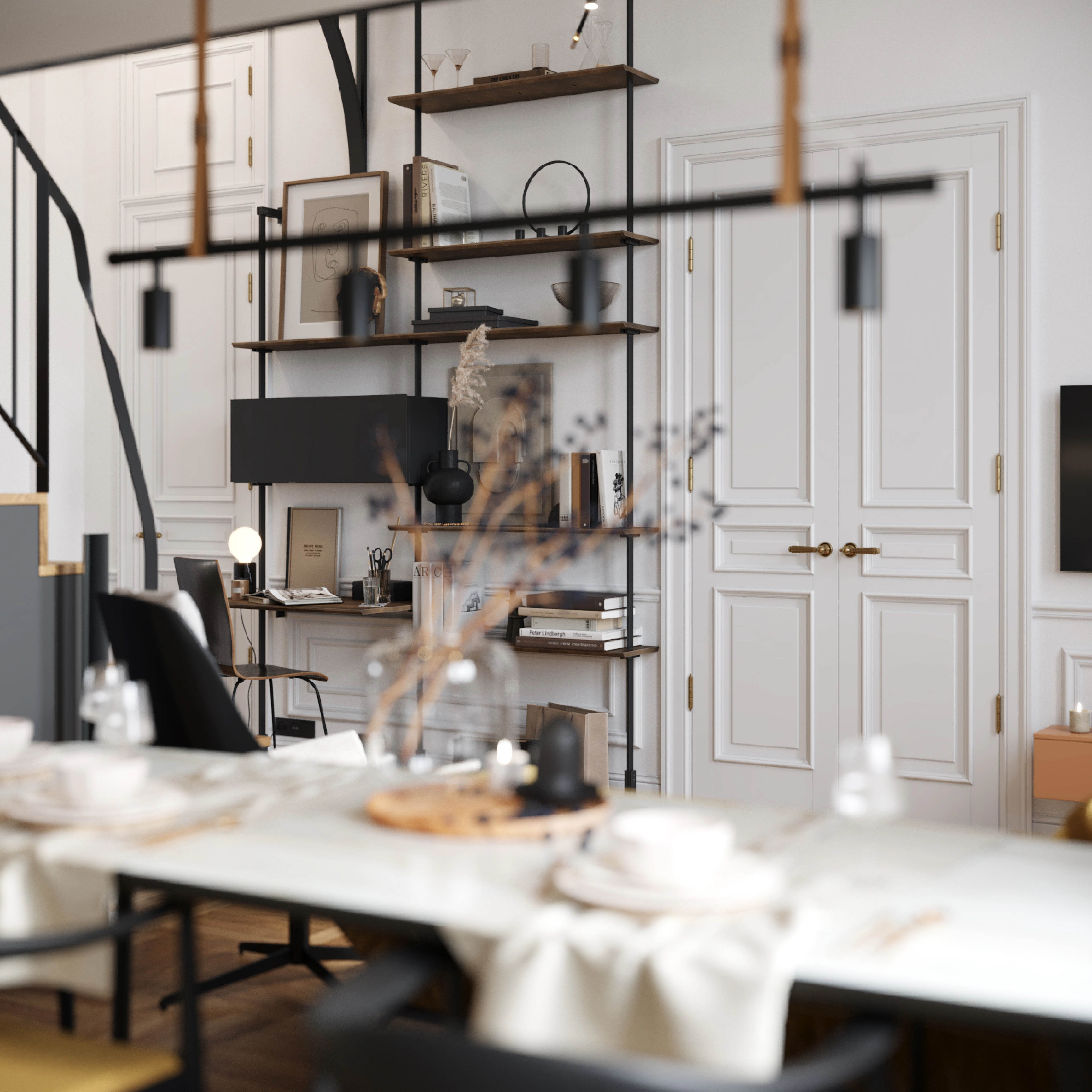 Обложка проекта: Двухуровневая квартира на Таврической улице