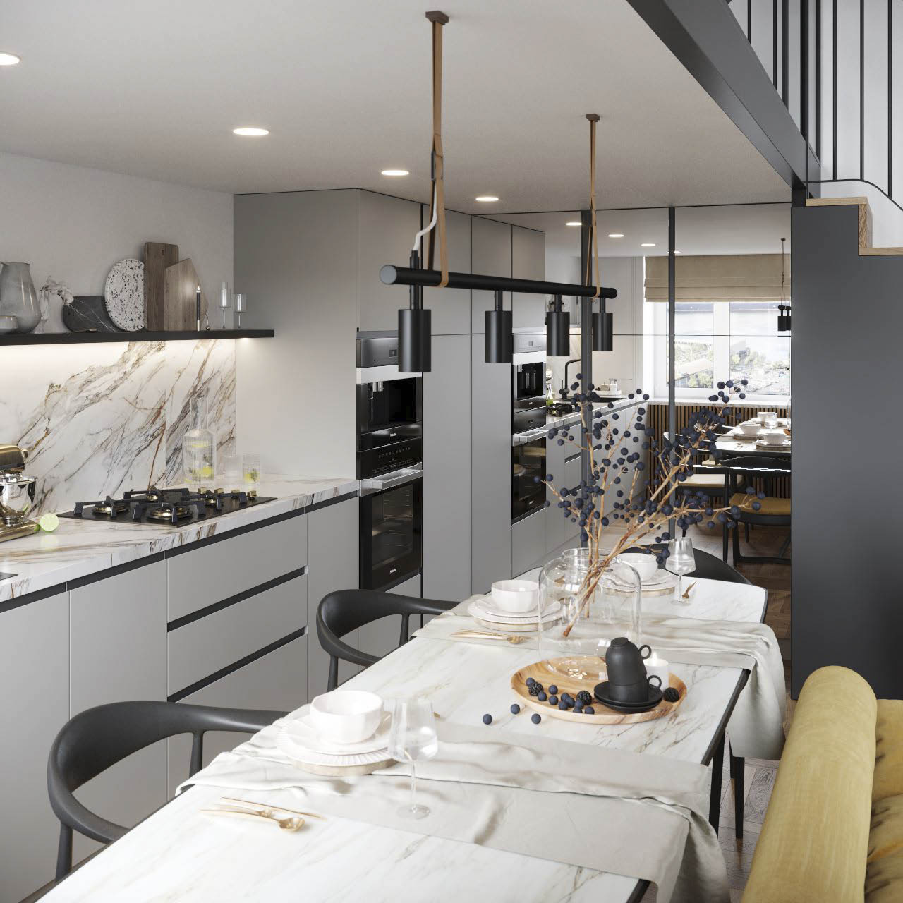 Двухуровневая квартира на Таврической улице