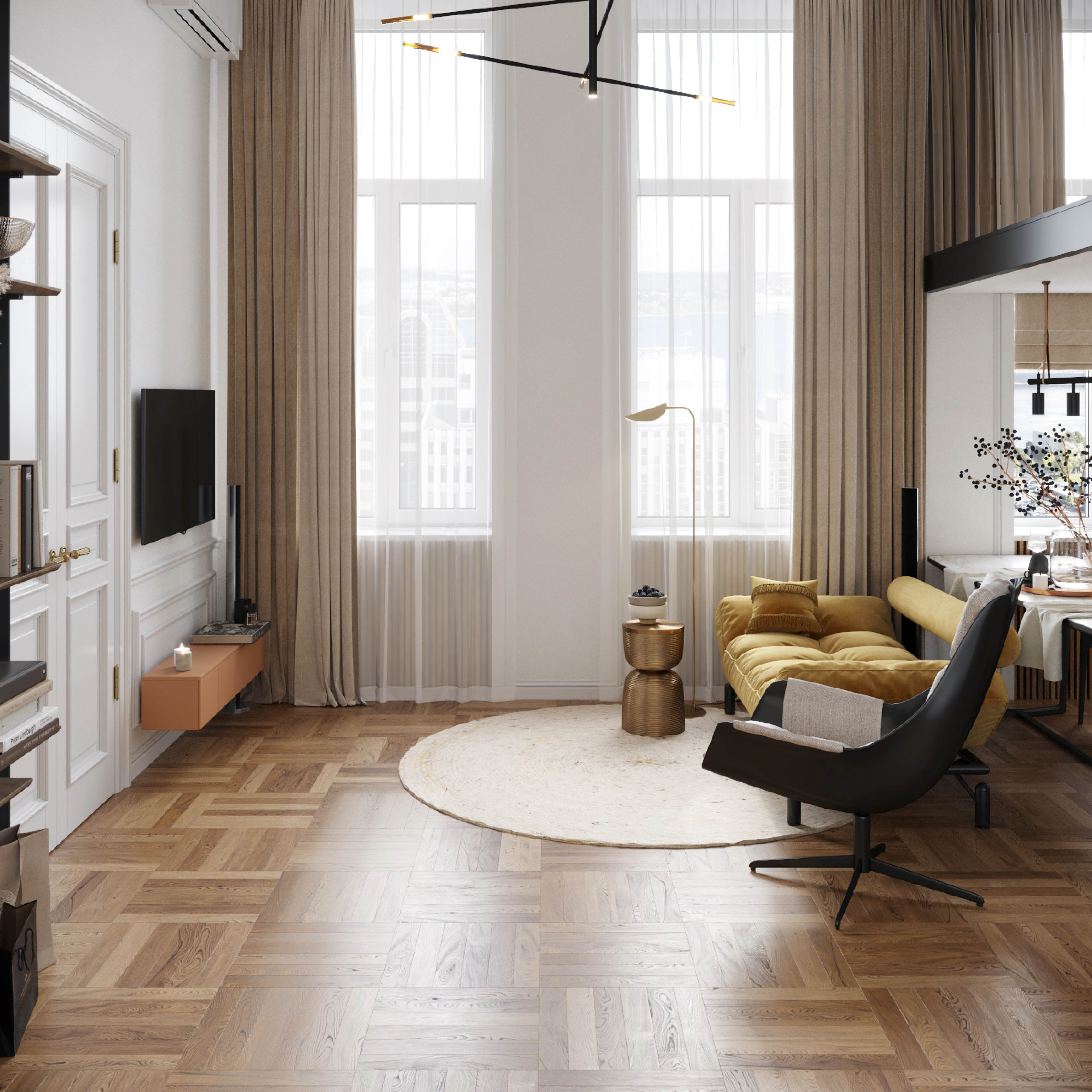 Двухуровневая квартира на Таврической улице