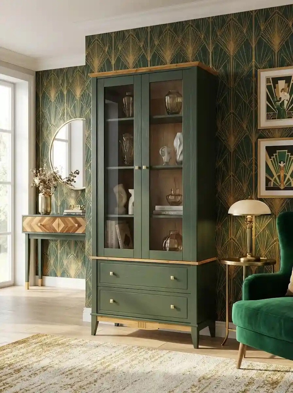 Дом в зеленом: Коллекция мебели Пенни Грин для всех комнат