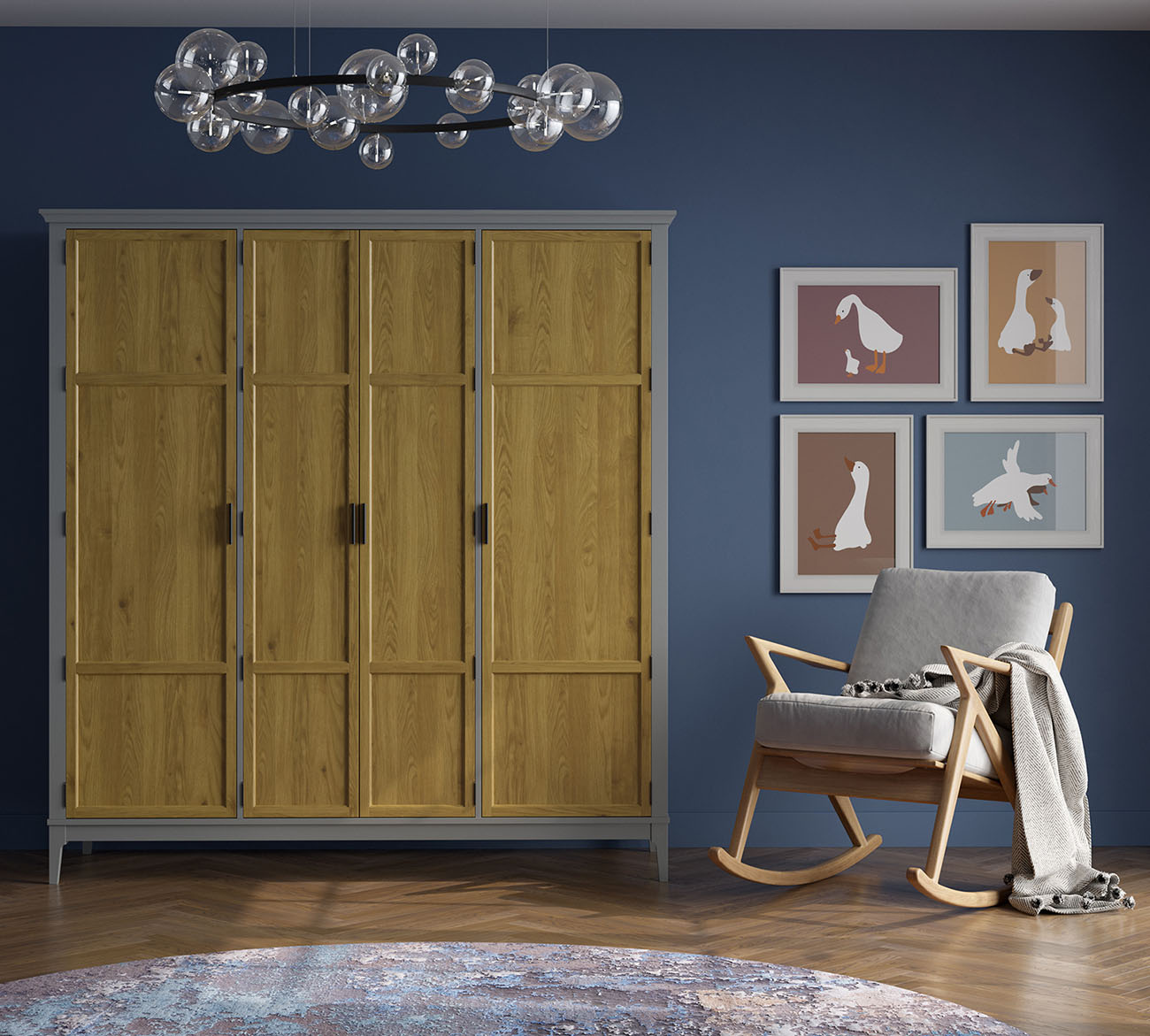 Шкаф Квадро-С: вместительный гардероб без визуальной громоздкости