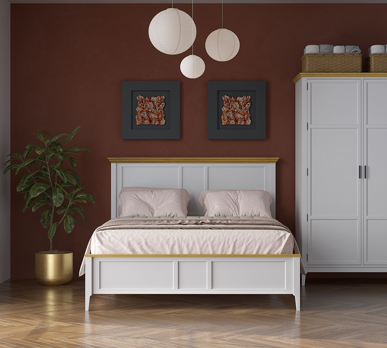 Белая спальня Квадро в стиле Минимализм