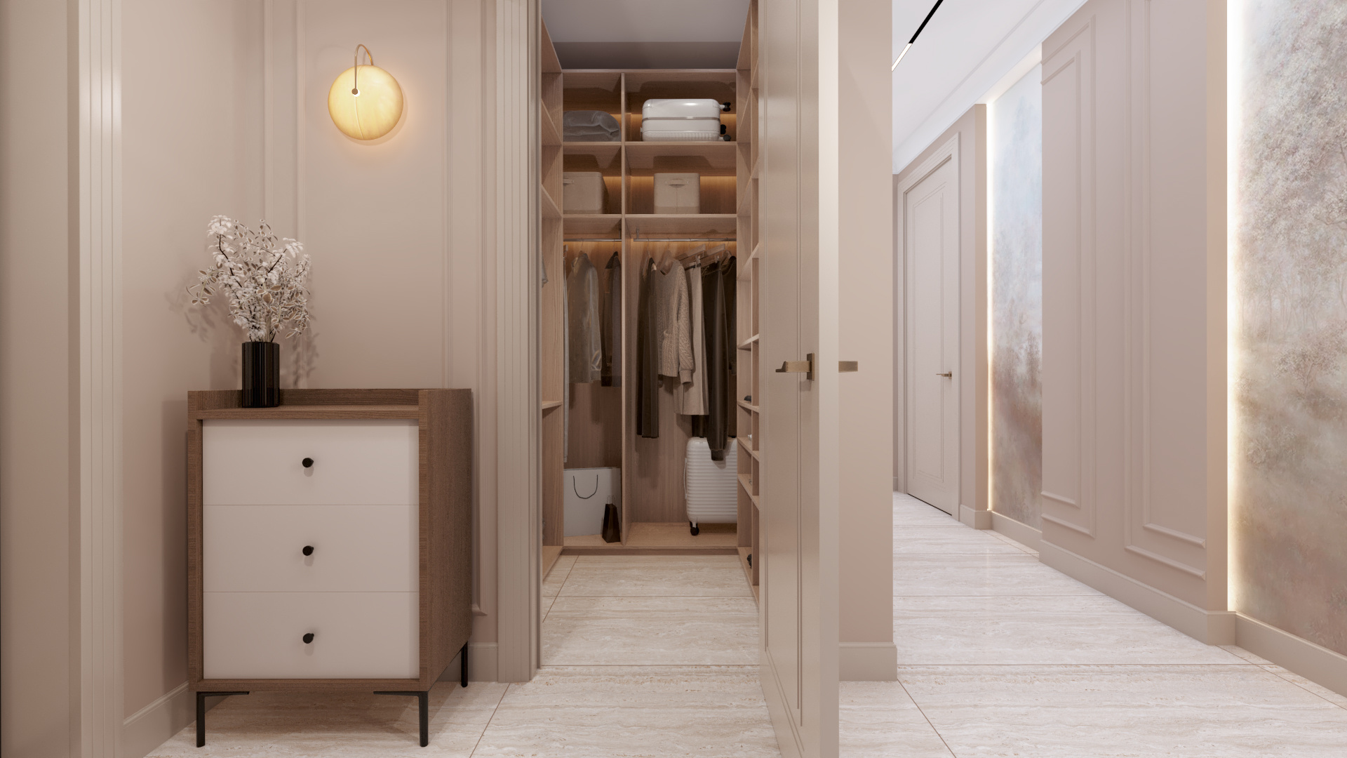 Квартира в стиле неоклассика 130 м2