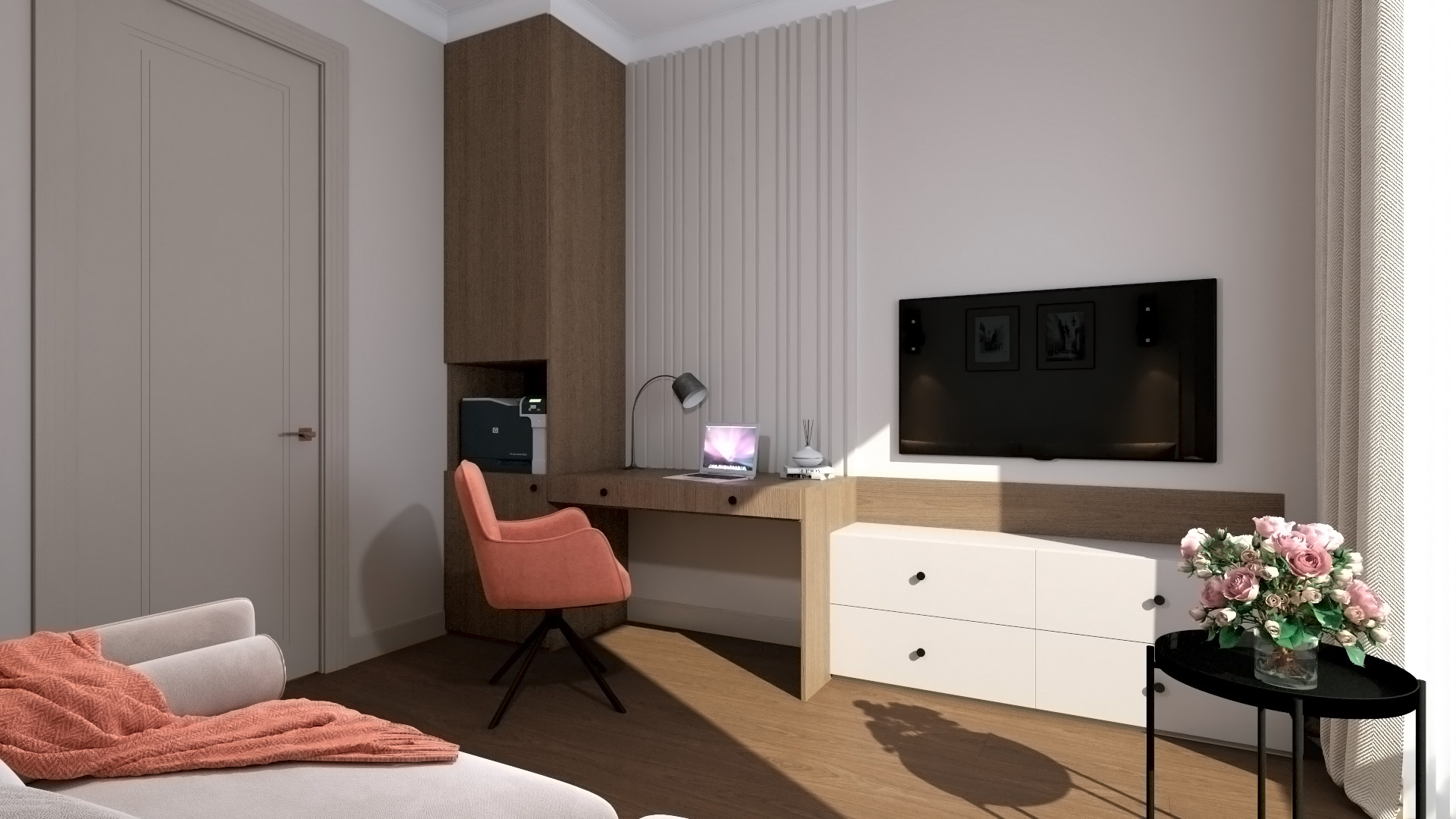 Квартира в стиле неоклассика 130 м2