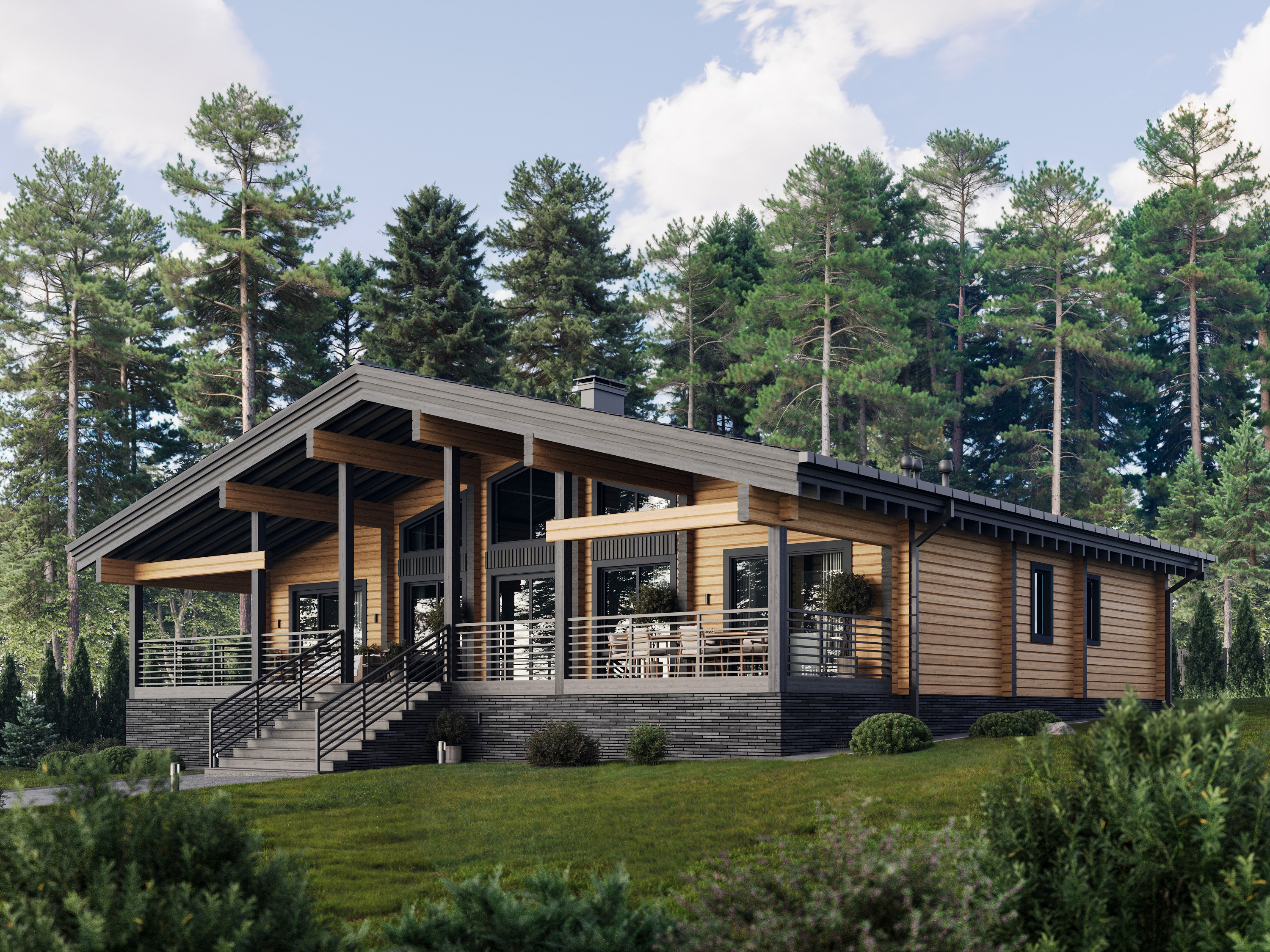 Обложка проекта: Дом на берегу Вазуского водохранилища