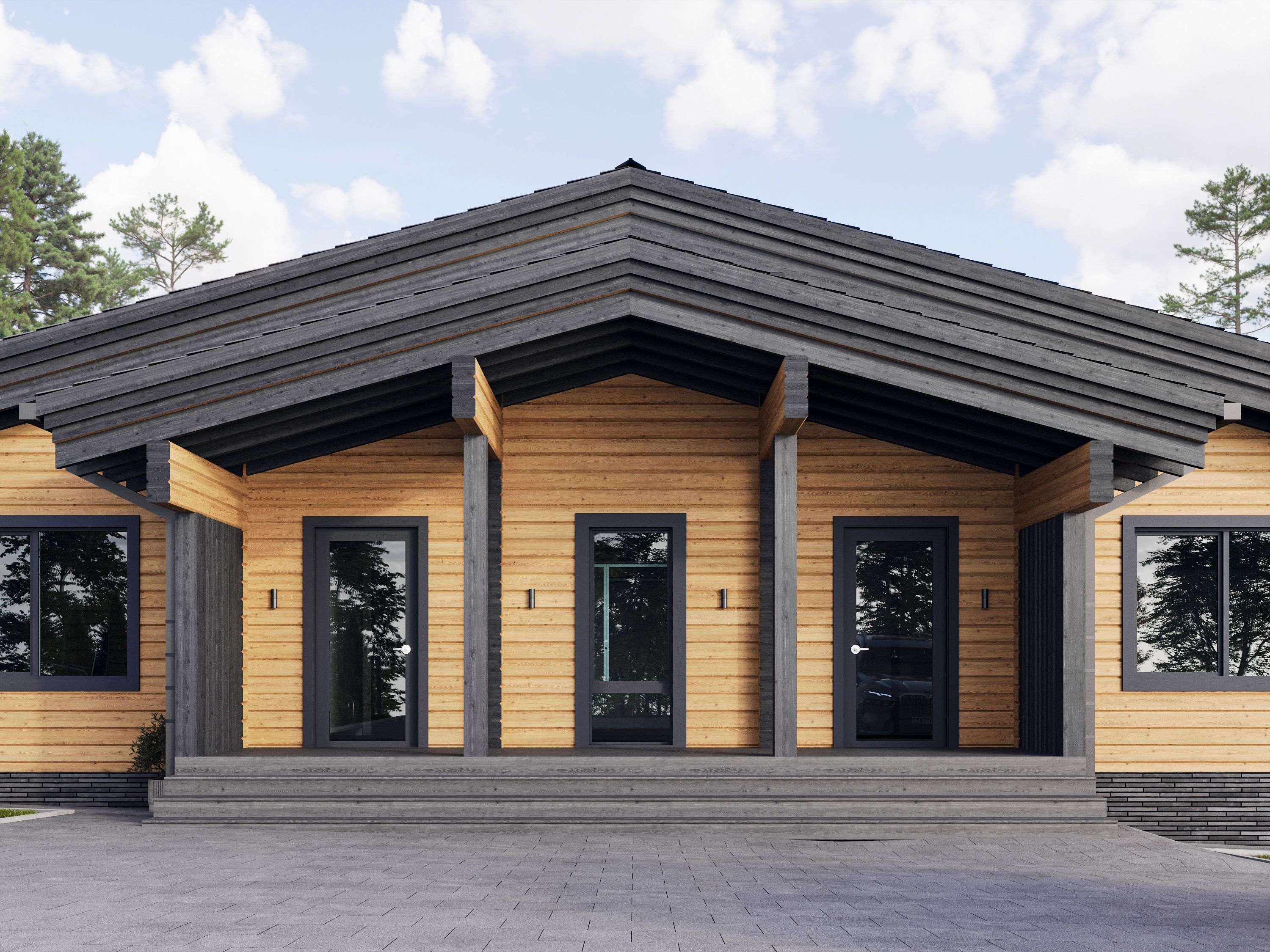 Дом на берегу Вазуского водохранилища