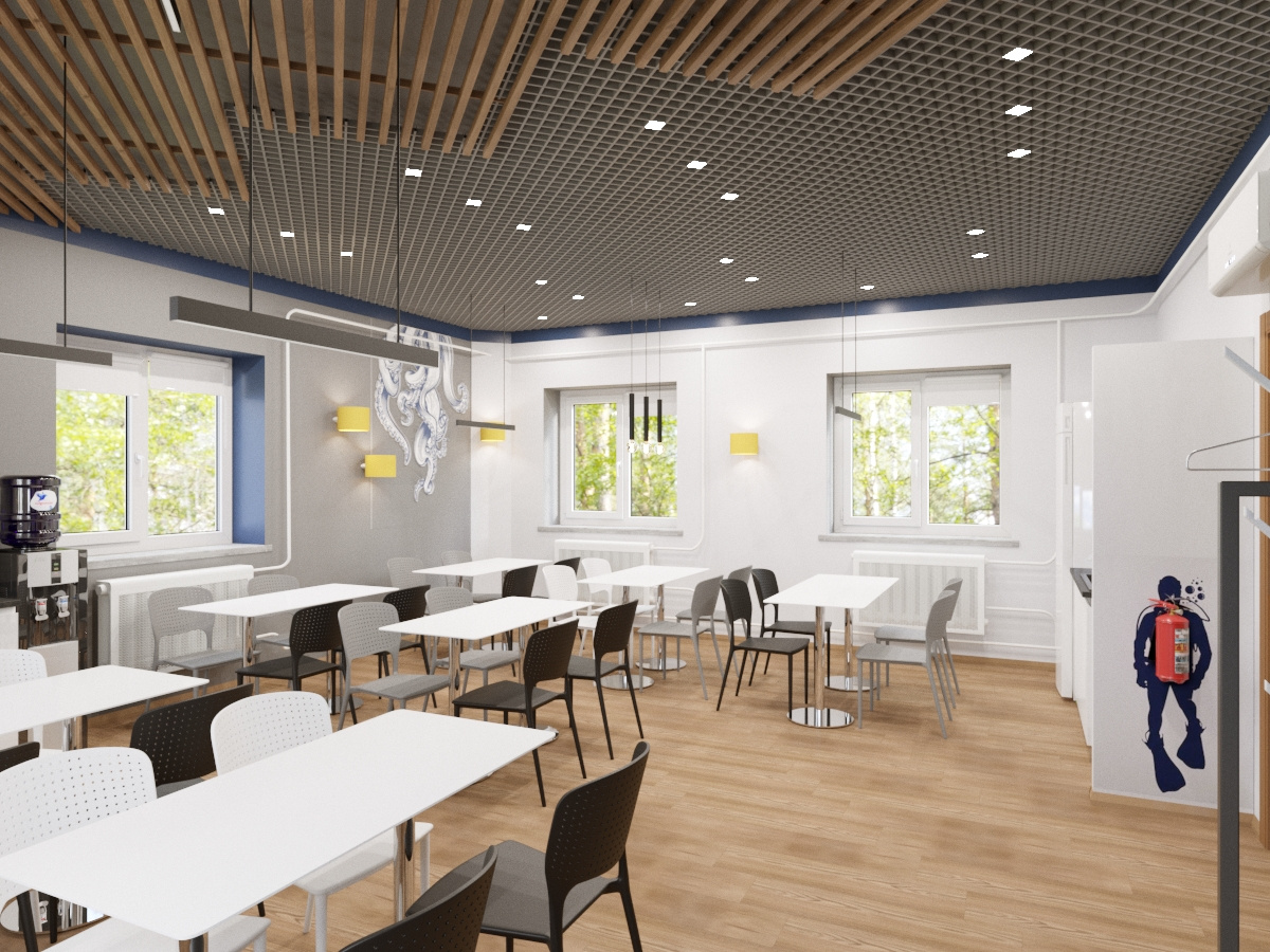 Обложка проекта: Комната отдыха и приема пищи для сотрудников завода DIO