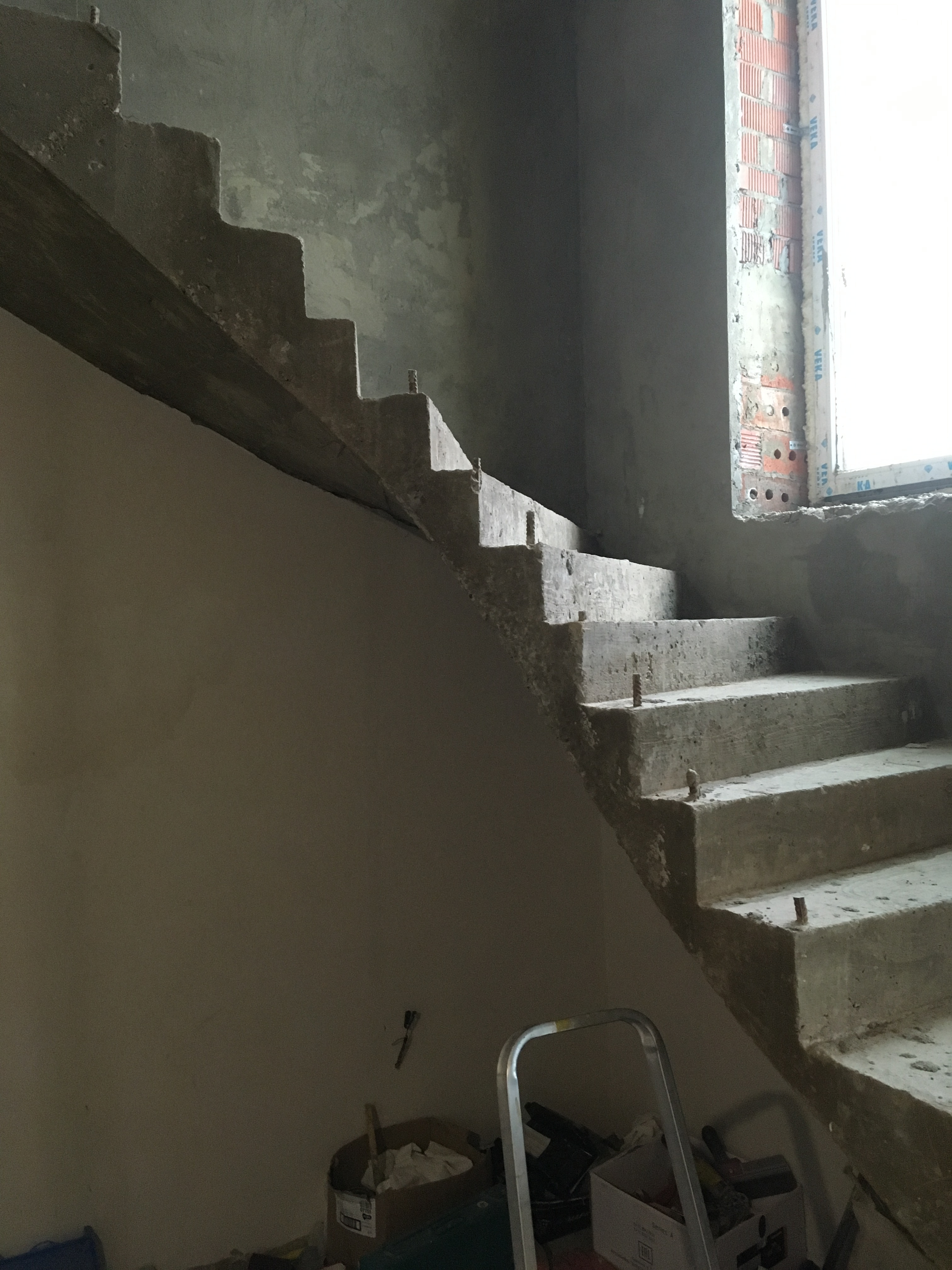 Бетонная лестница с изгибом Рузаевка