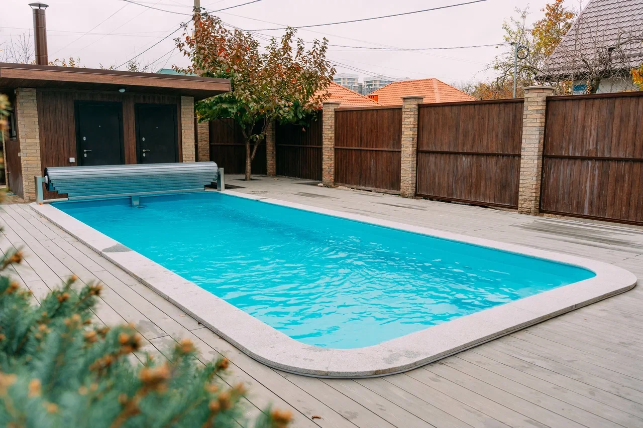 Композитный бассейн Орлеан в цвете «Рица»