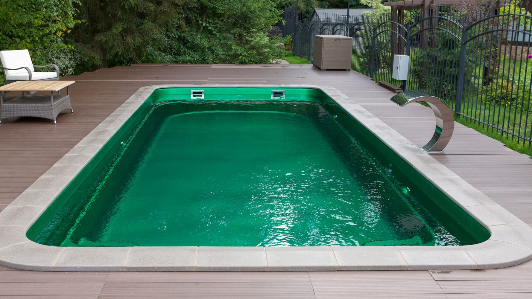 Композитный бассейн «Орлеан»  в цвете «Изумруд»