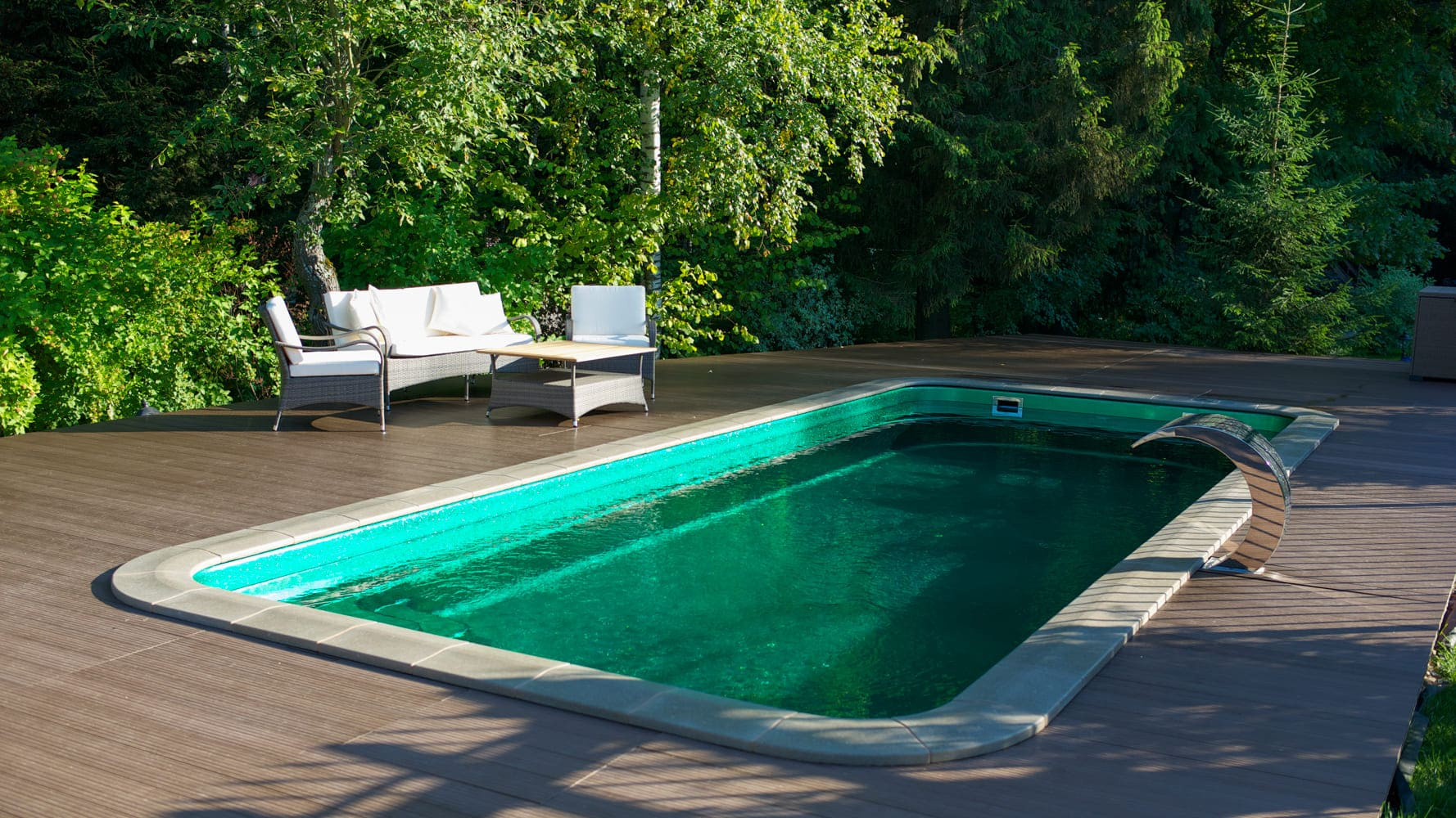 Композитный бассейн «Орлеан»  в цвете «Изумруд»