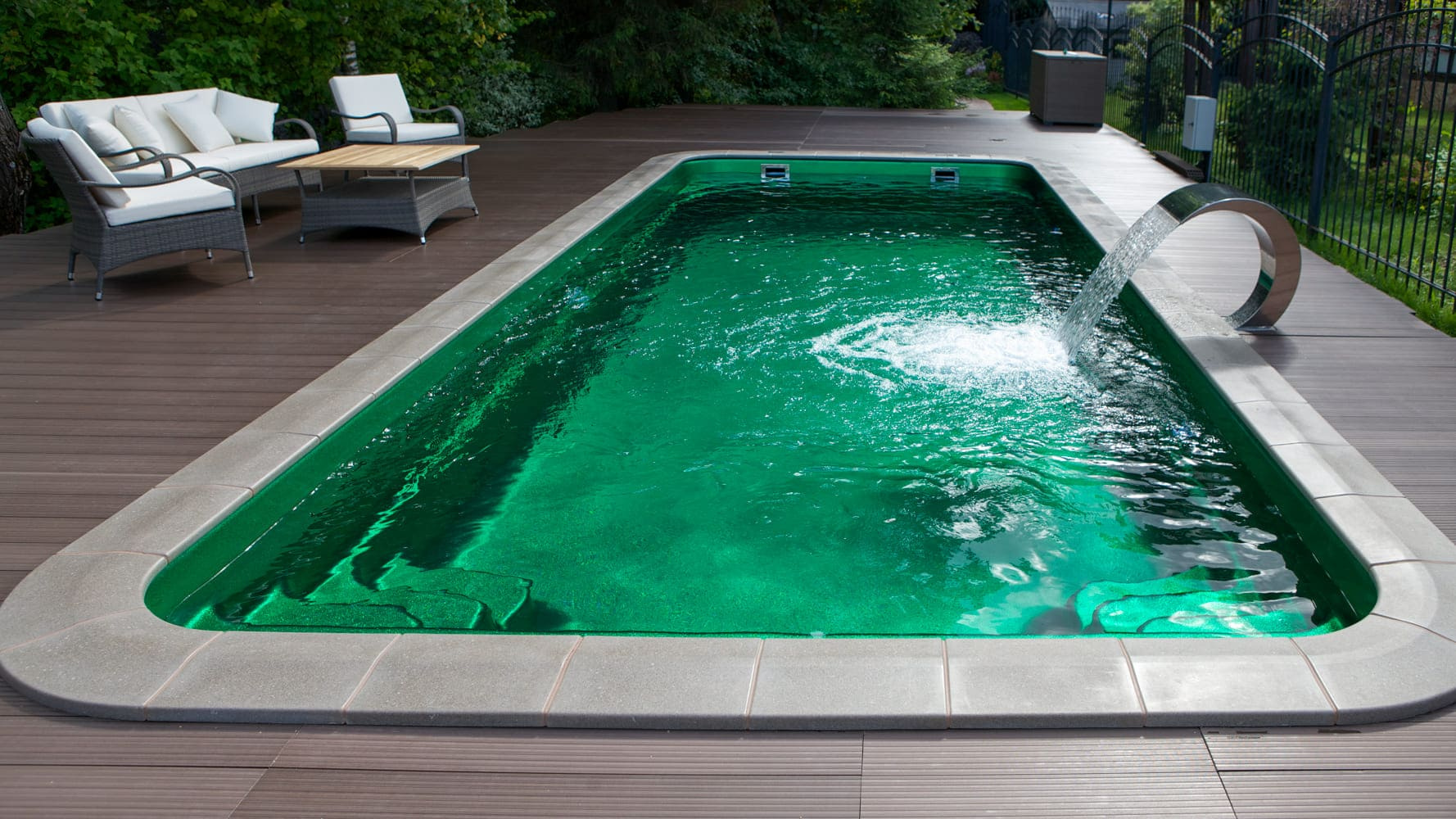 Композитный бассейн «Орлеан»  в цвете «Изумруд»