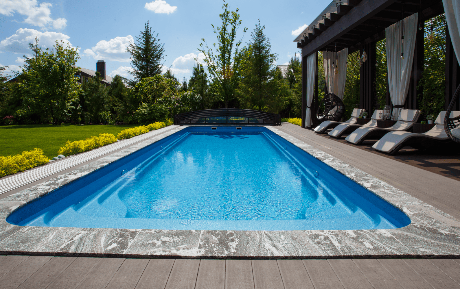 Композитный бассейн «Дижон» в цвете «Морайра»