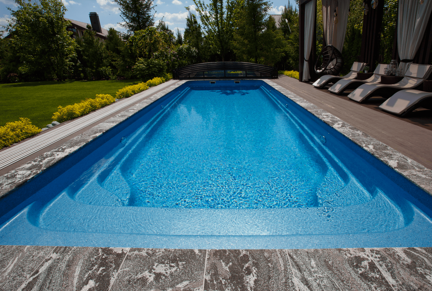 Композитный бассейн «Дижон» в цвете «Морайра»