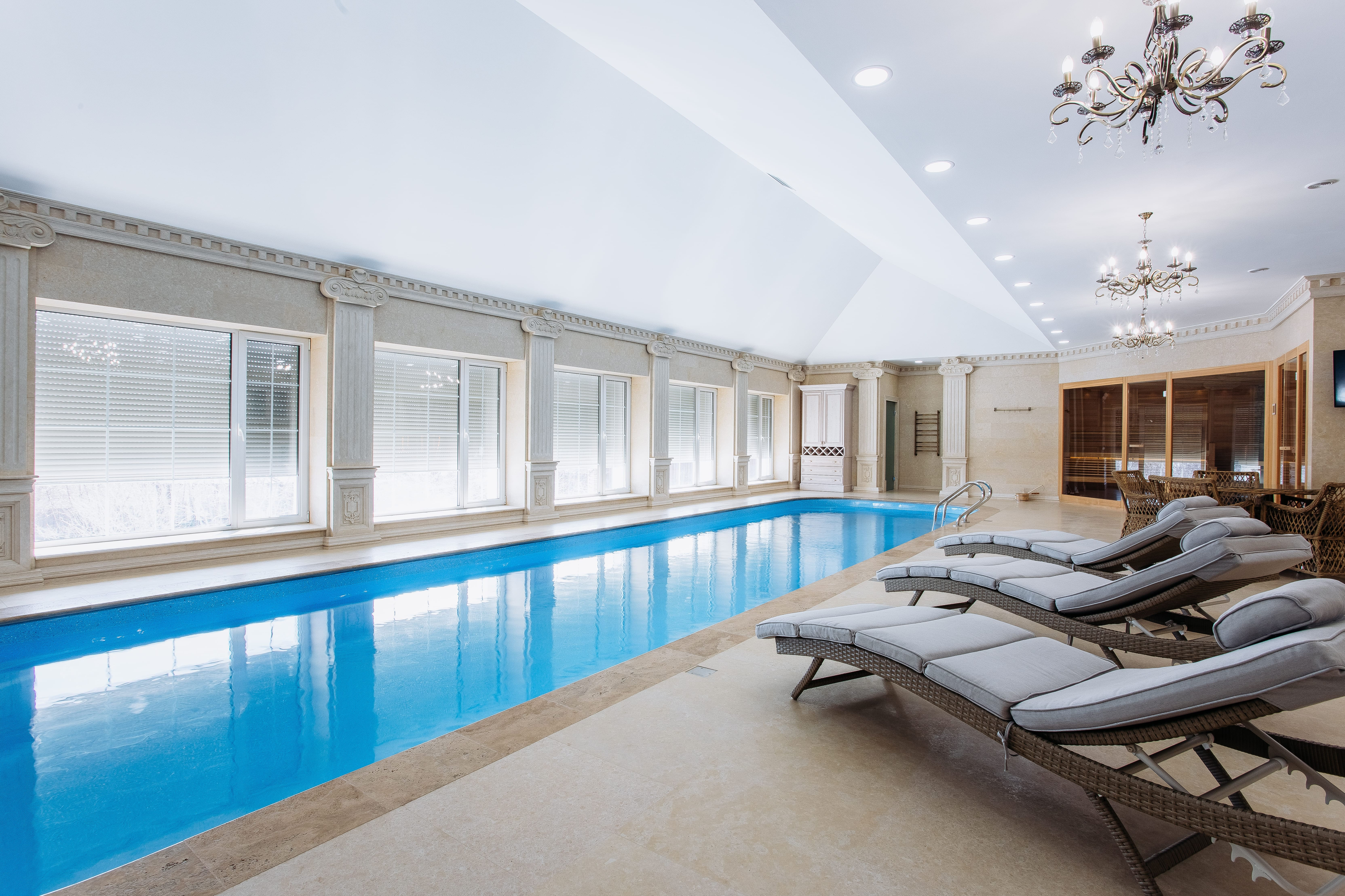 Композитный бассейн «Олимпик» в цвете «Стратосфера»