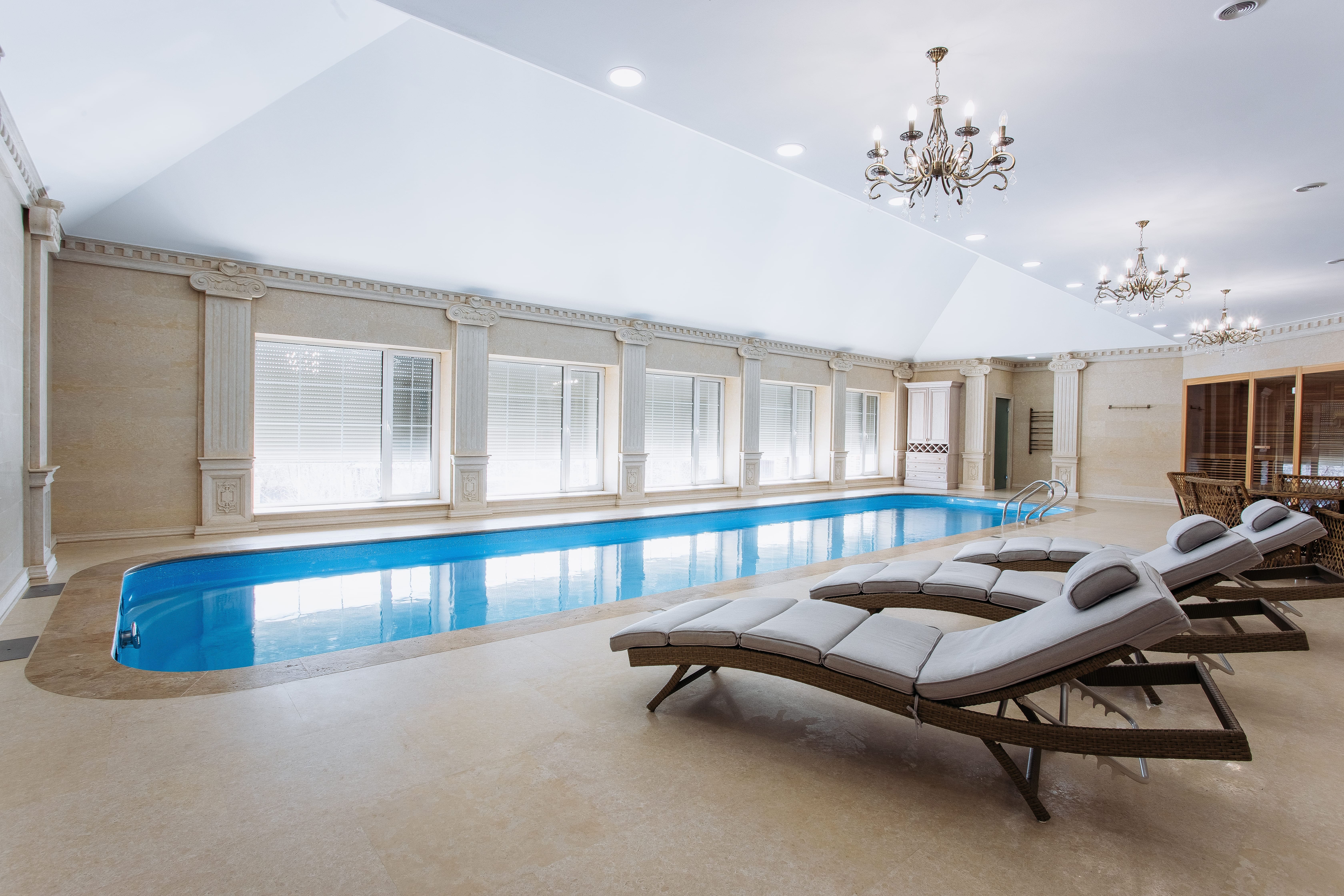 Композитный бассейн «Олимпик» в цвете «Стратосфера»