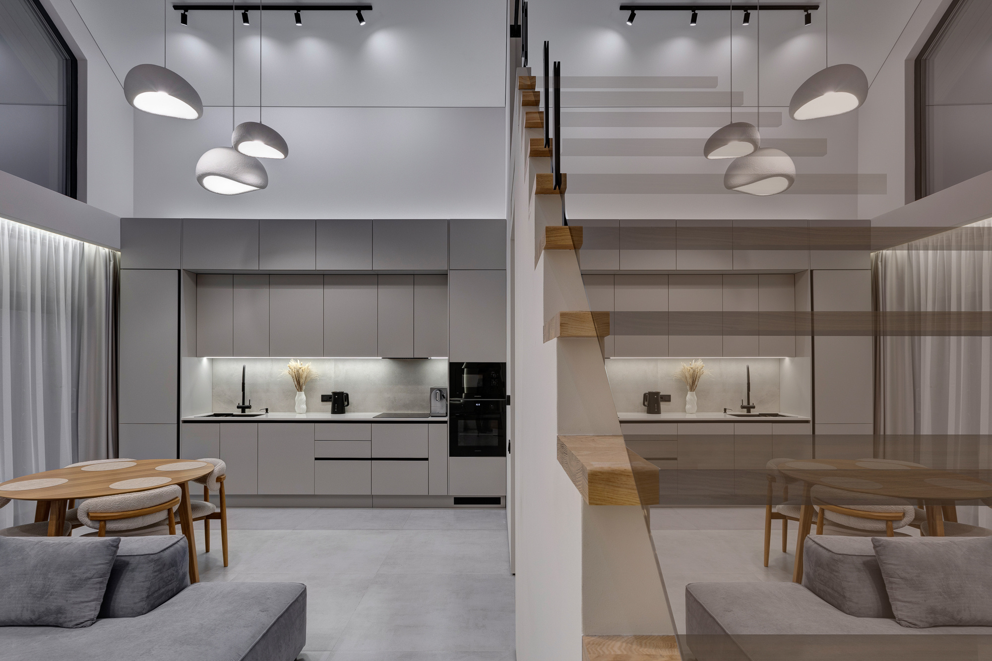 Съемка кухни в таунхаусе