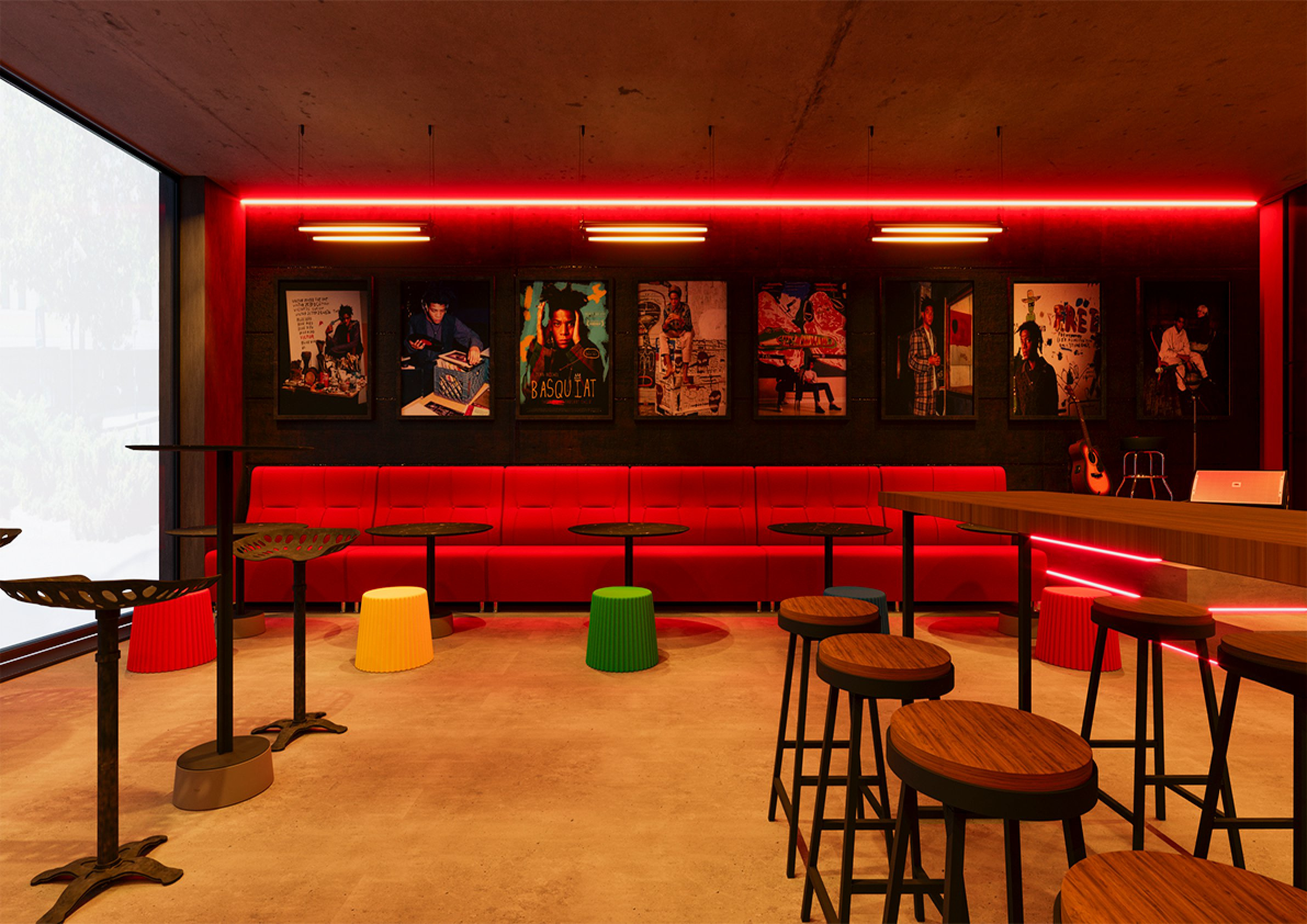 Обложка проекта: Кафе в стиле яркий  поп-арт-урбан