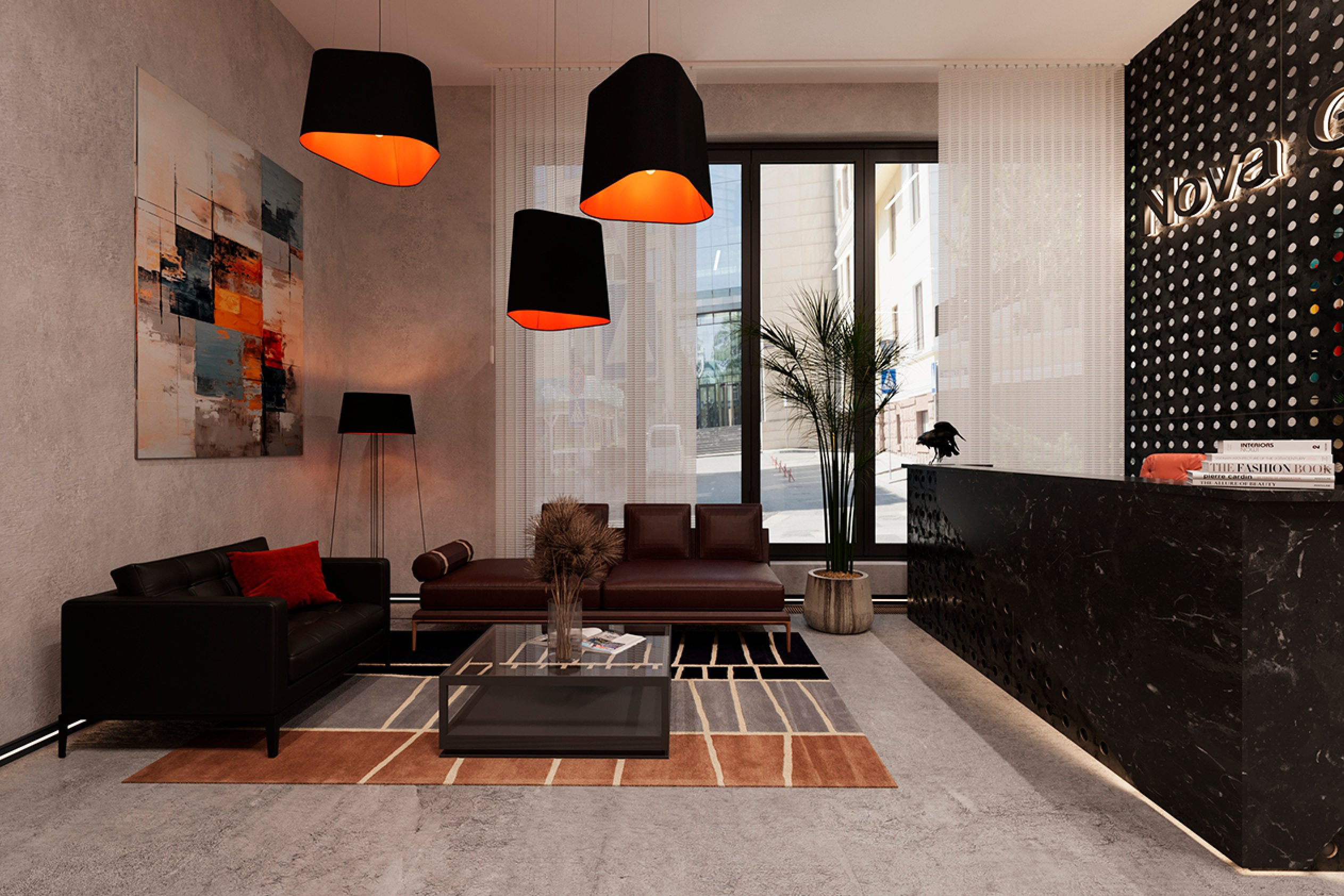 Обложка проекта: Темный современный грид-лофт