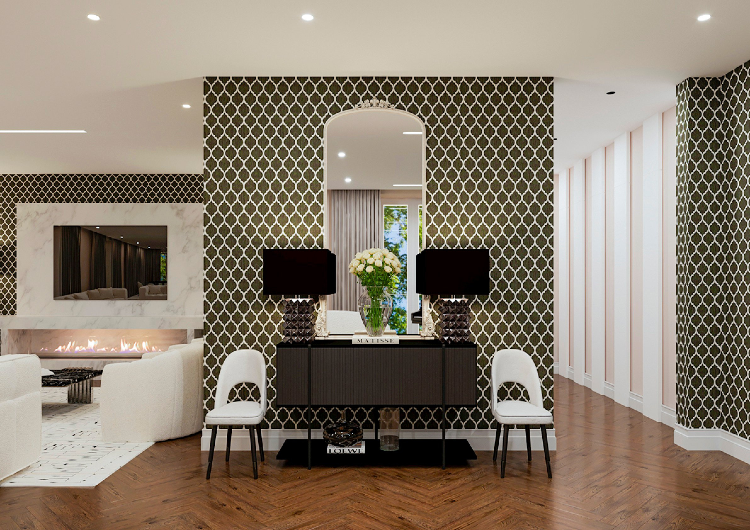 Обложка проекта: Гостиная в стиле Contemporary Glamour Interior