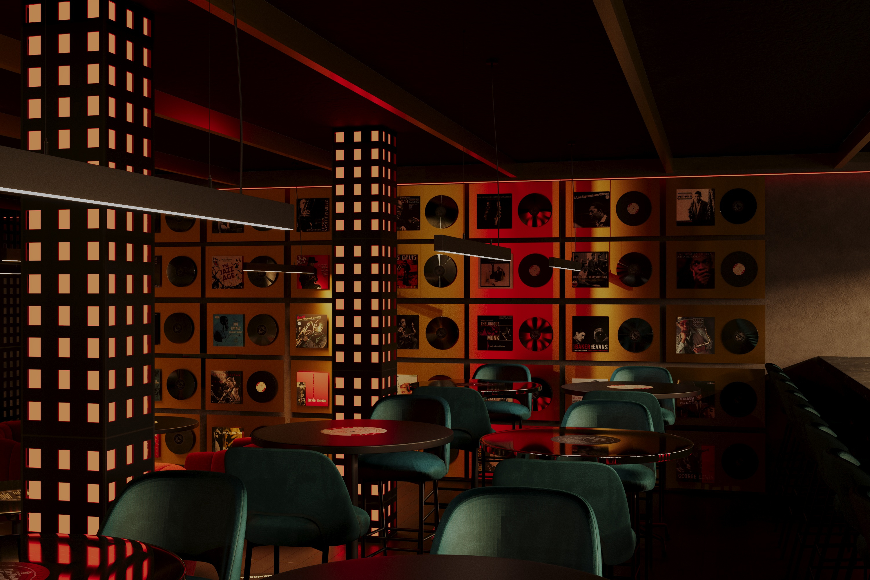 Jazz Club | Raw Luxury Interior | Soft Brutalism Atmosphere
