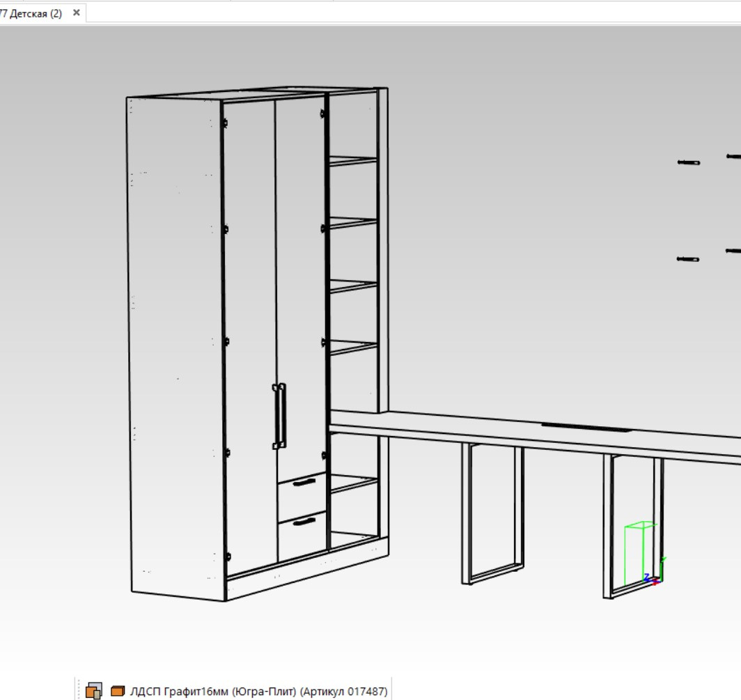 Мебель в комнату для двух девочек
