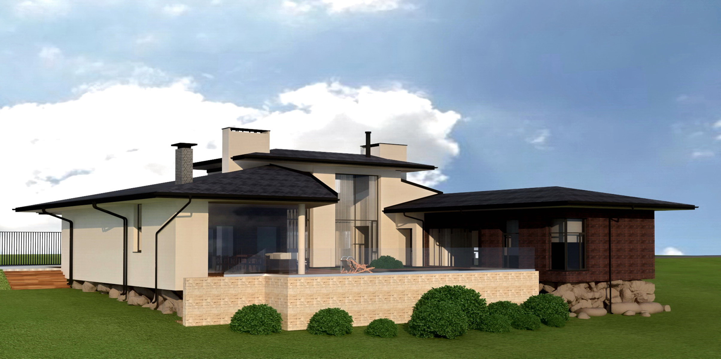 ЗАГОРОДНЫЙ ДОМ С ПАТИО