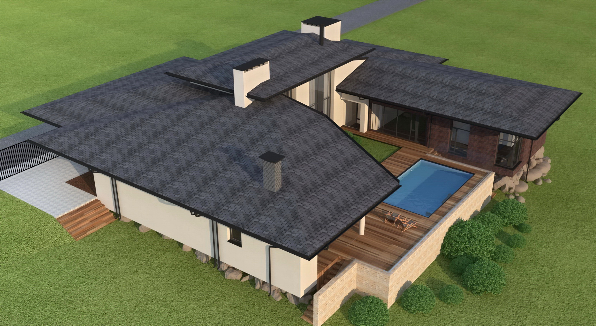 ЗАГОРОДНЫЙ ДОМ С ПАТИО