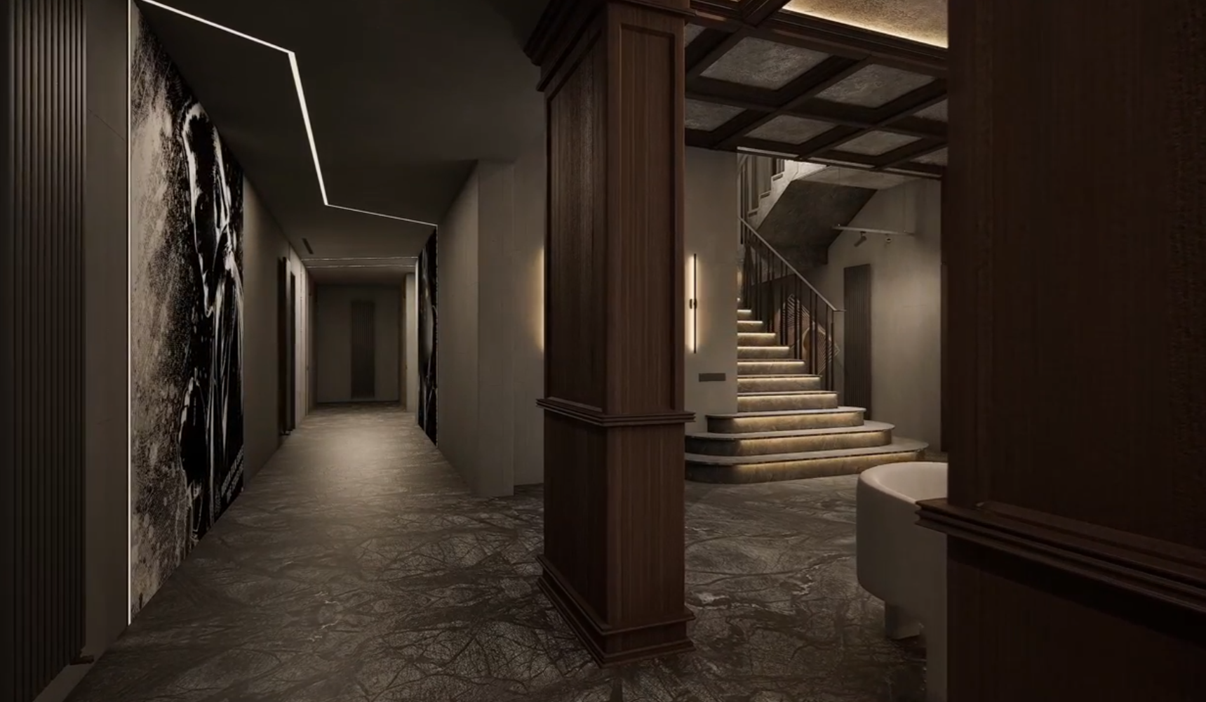 Подвал развлечений в загородном особняке