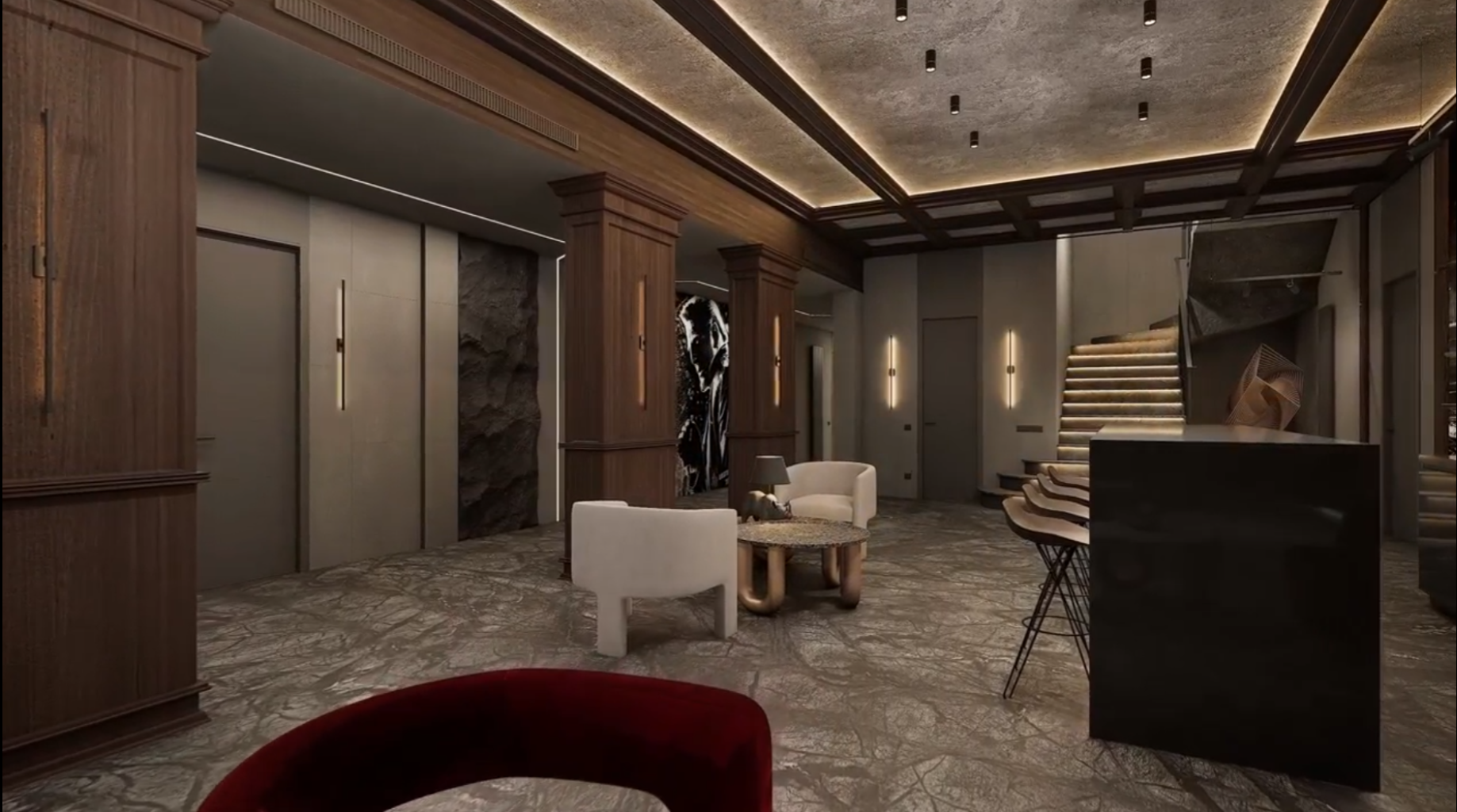 Подвал развлечений в загородном особняке