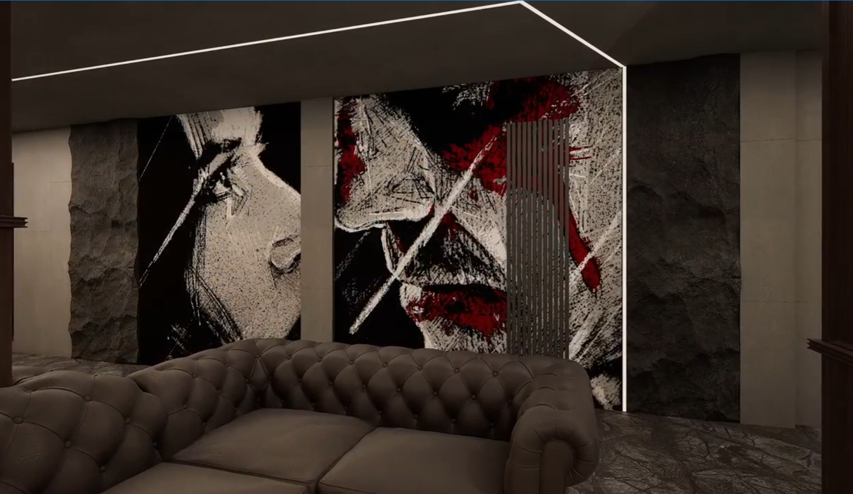 Подвал развлечений в загородном особняке