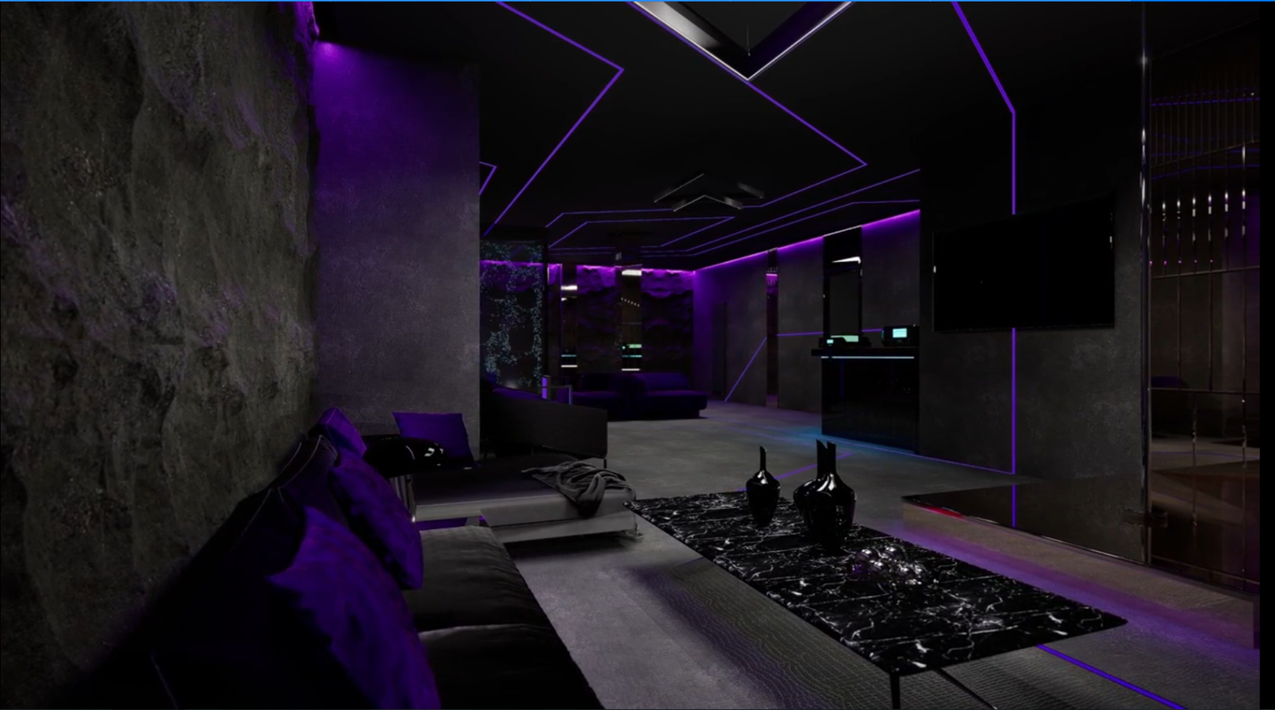 Дискобар и кинотеатр в подвальном помещении