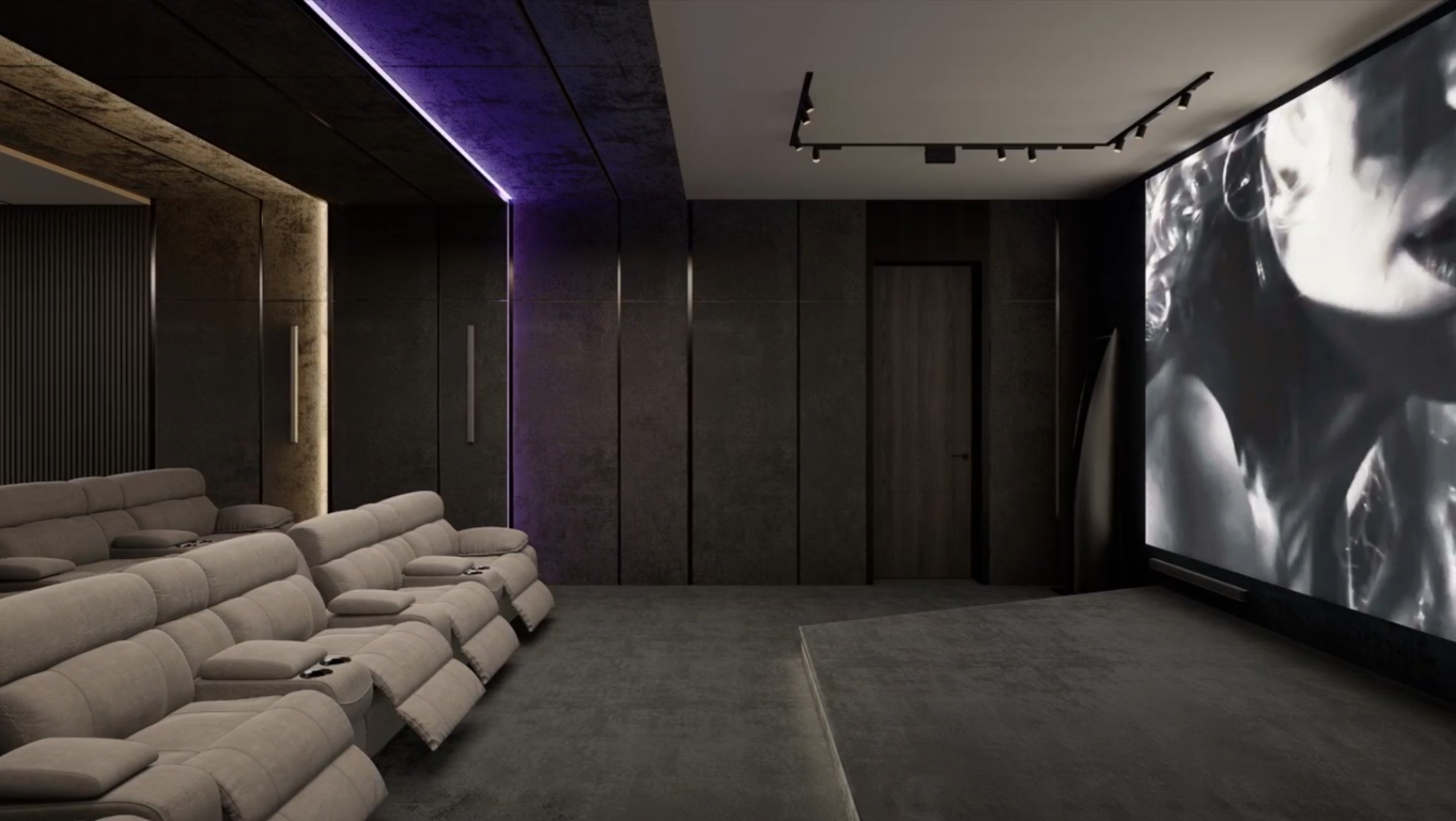 Дискобар и кинотеатр в подвальном помещении