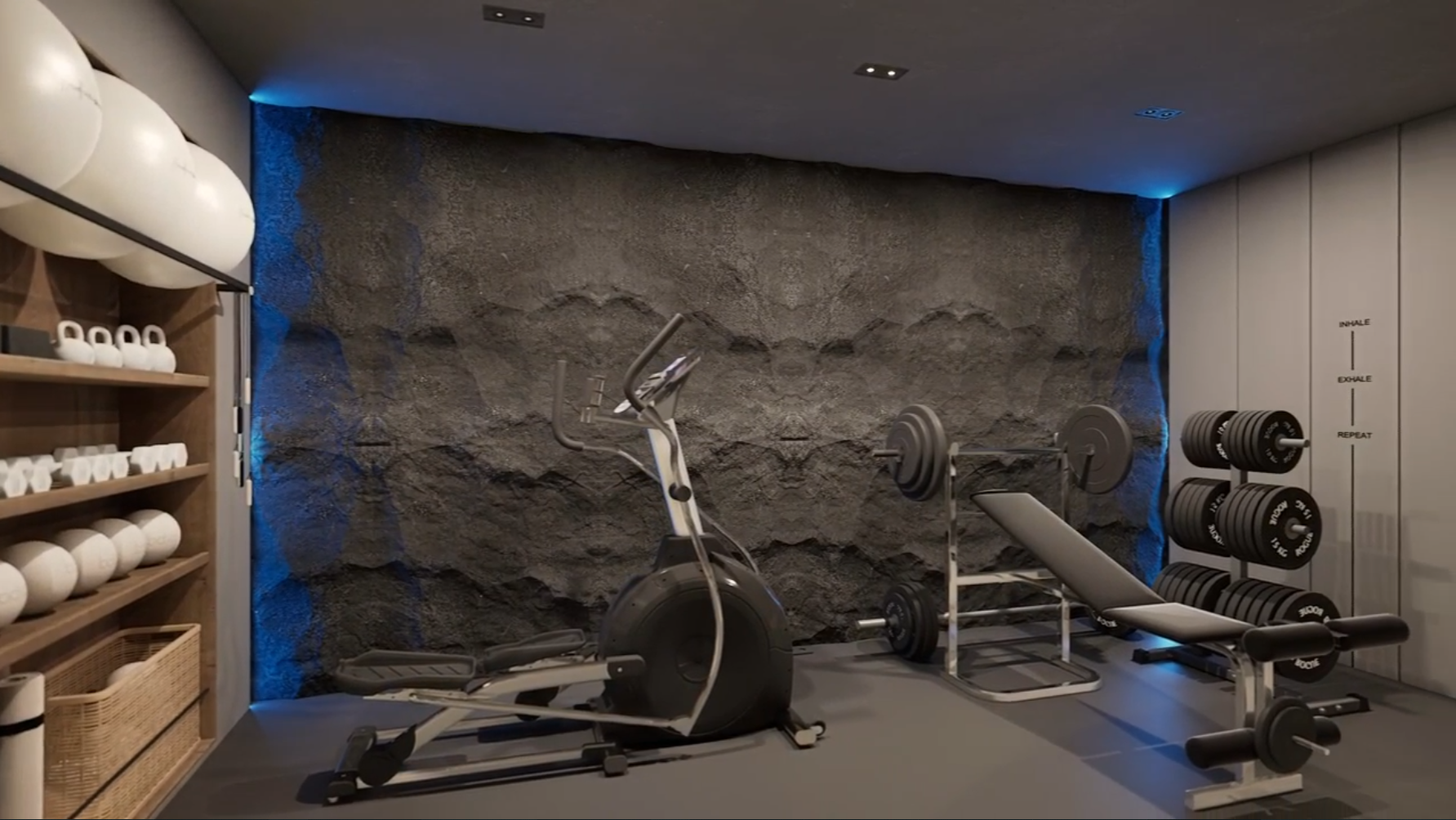 Подвал развлечений в загородном особняке