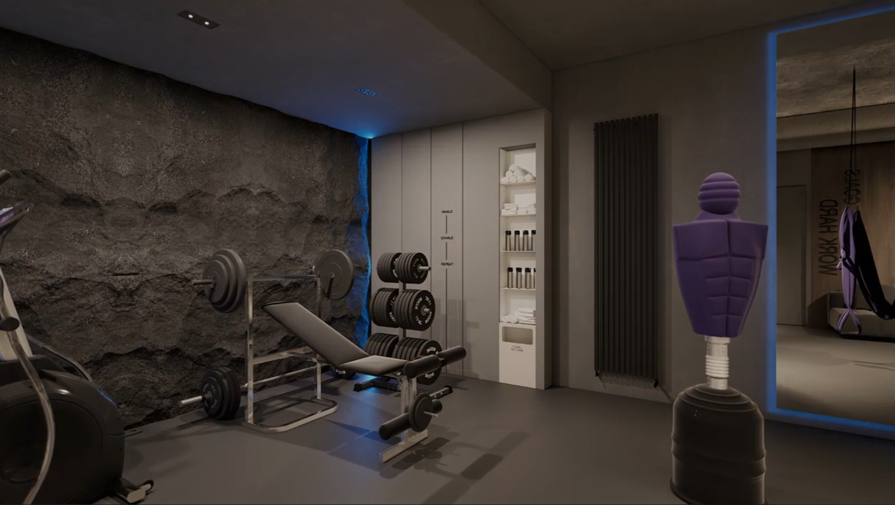 Подвал развлечений в загородном особняке