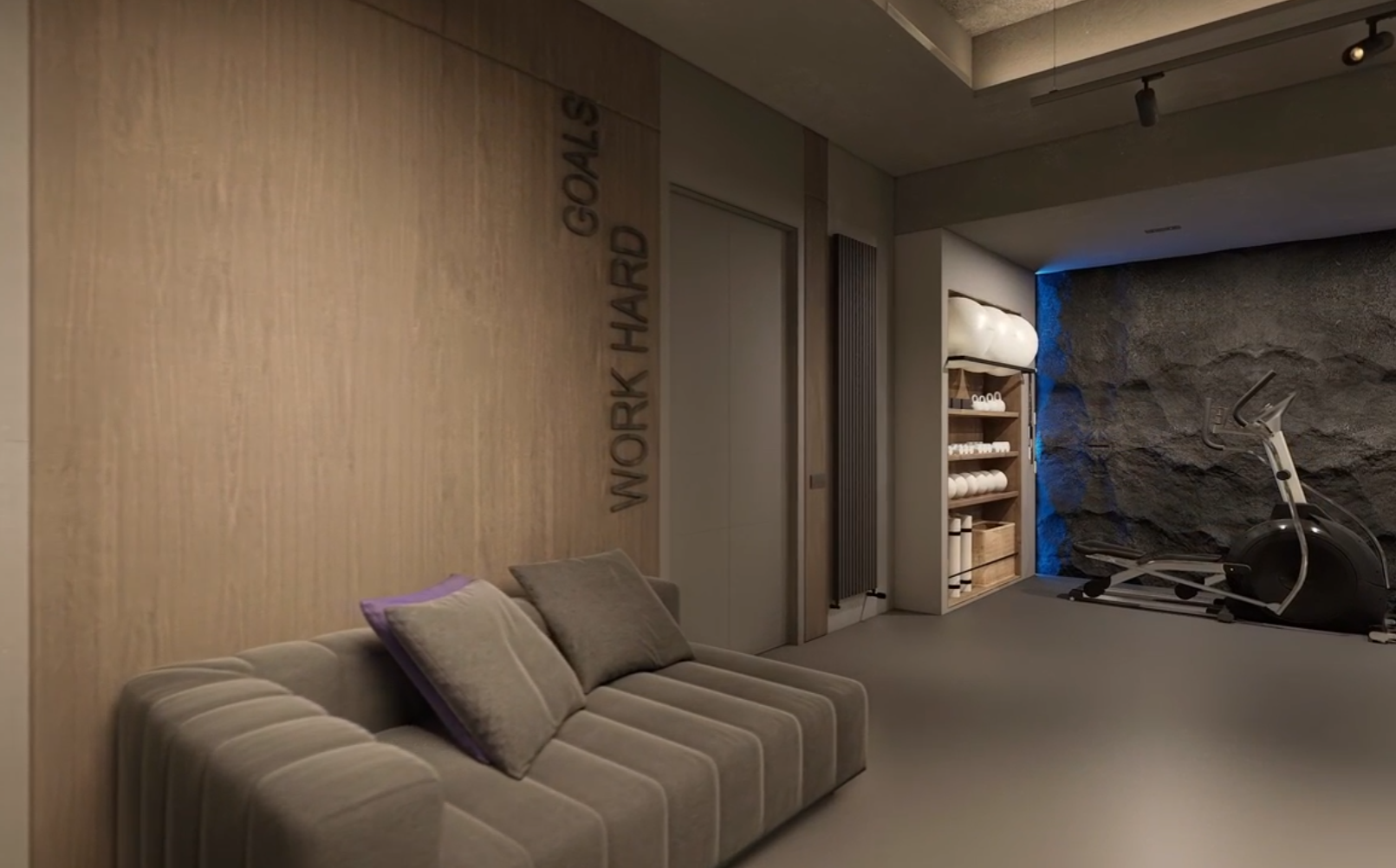 Подвал развлечений в загородном особняке