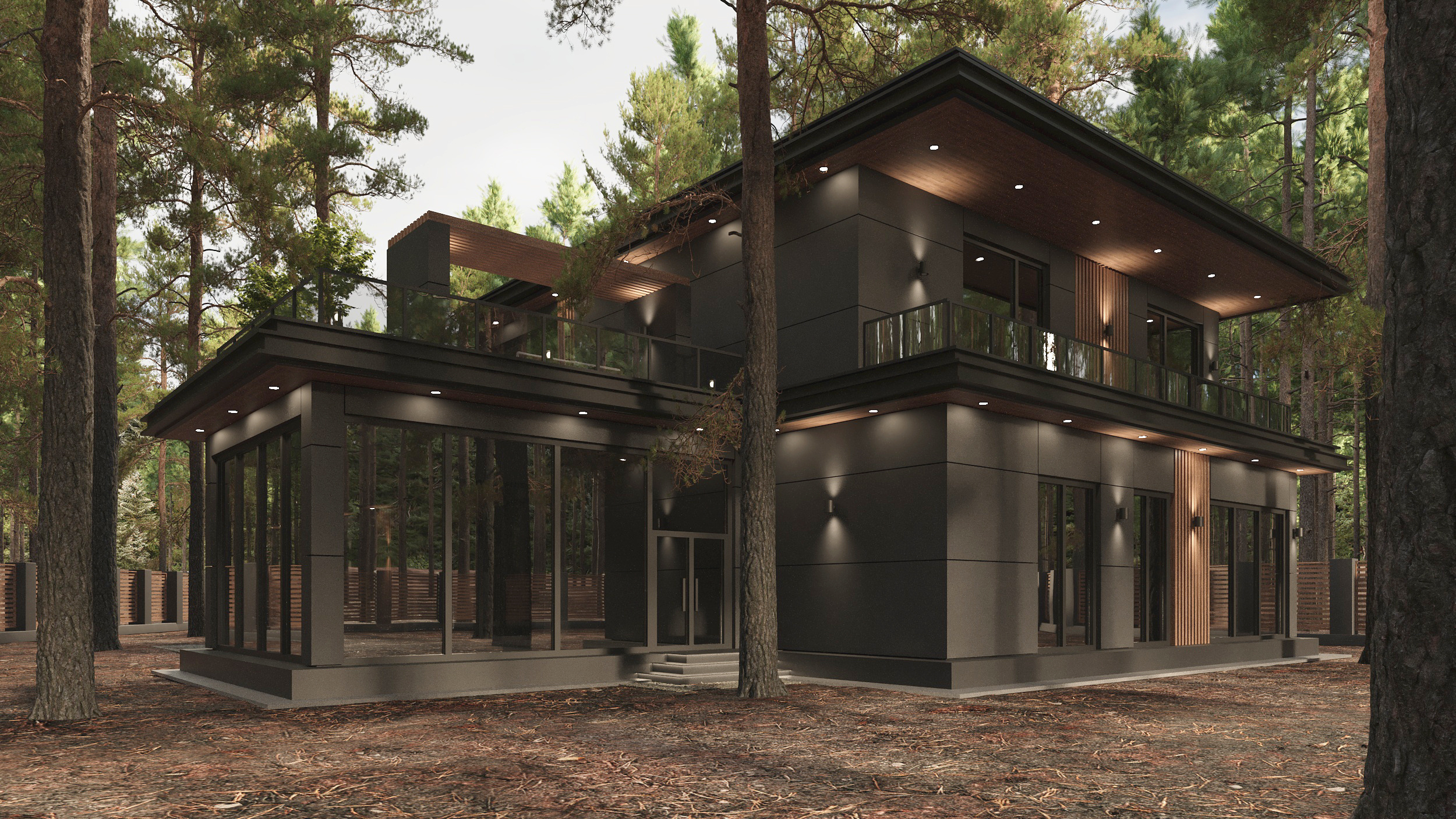 Экстерьер загородного дома в п. Репино