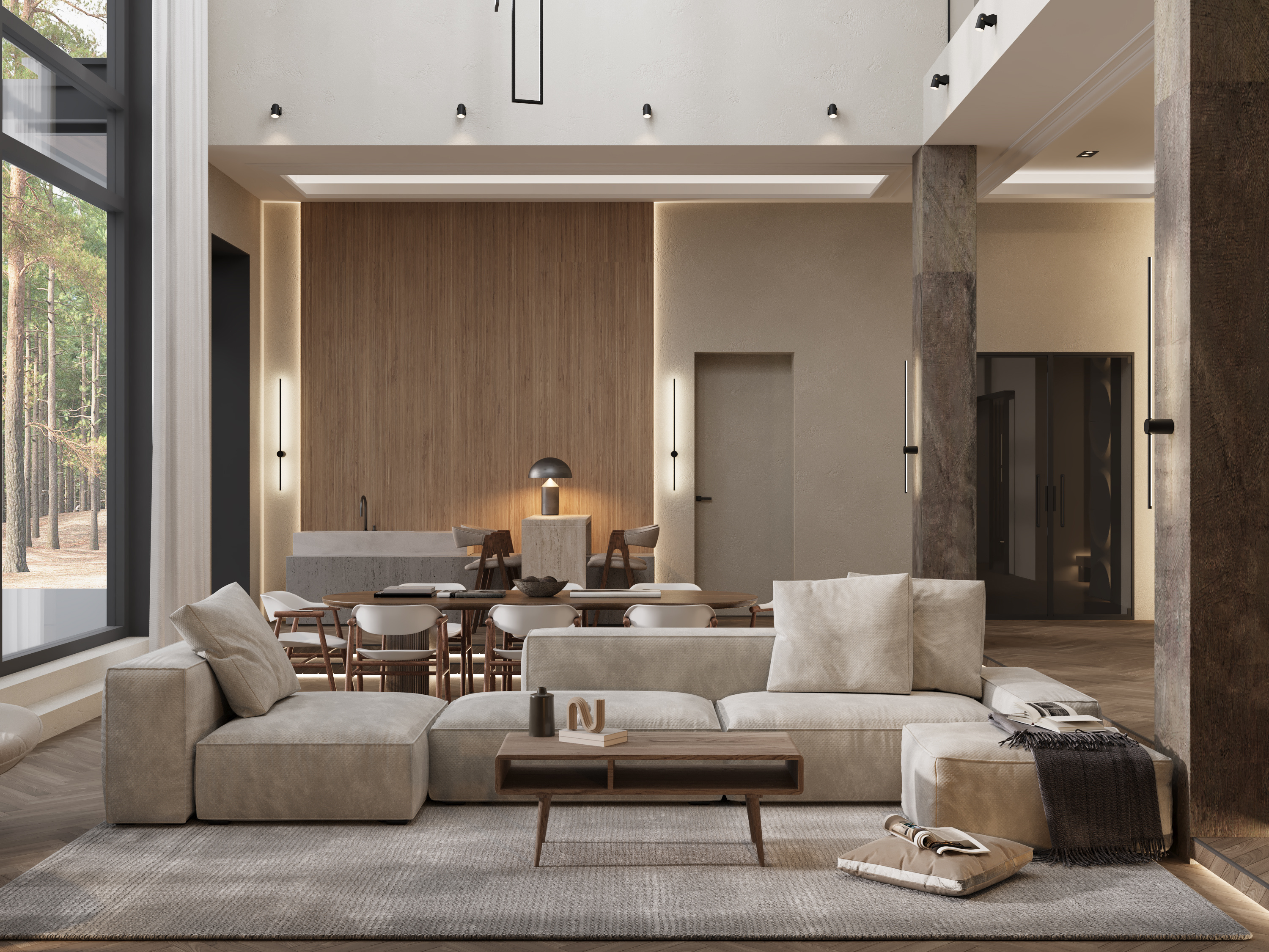 Интерьер загородного дома в п. Репино