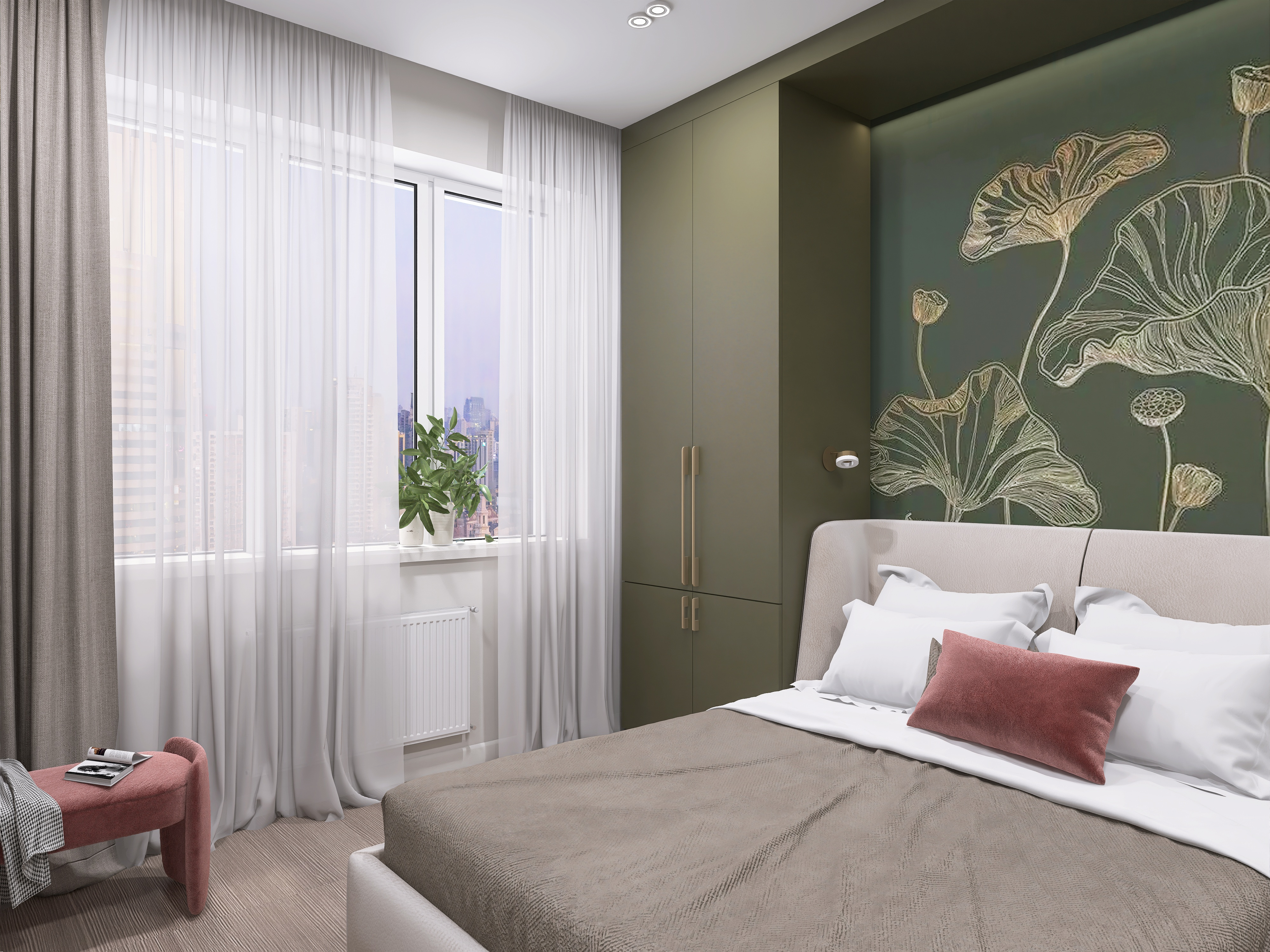 ЖК Планета. Городская квартира для взрослой семейной пары, 46 кв.м.