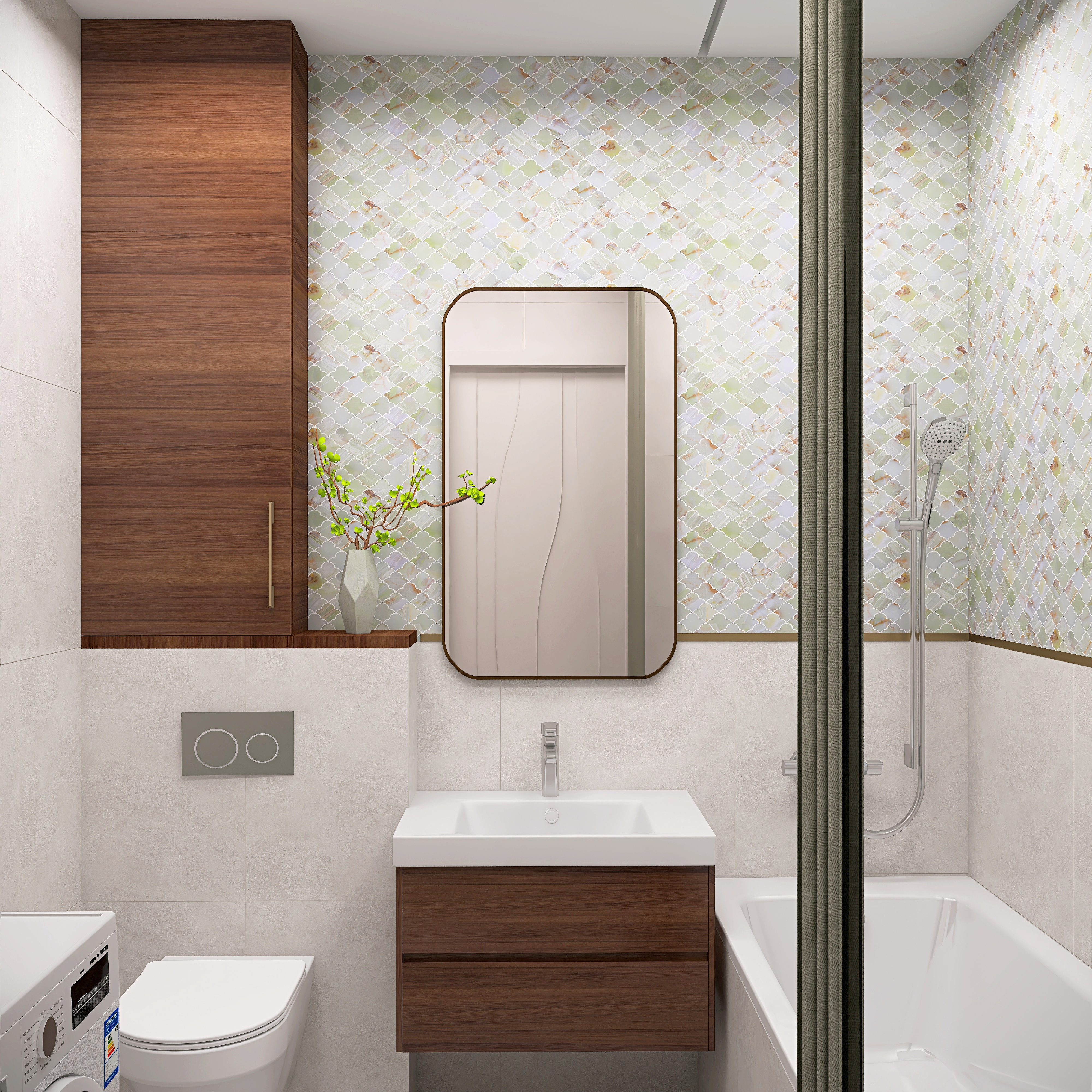 ЖК Планета. Городская квартира для взрослой семейной пары, 46 кв.м.