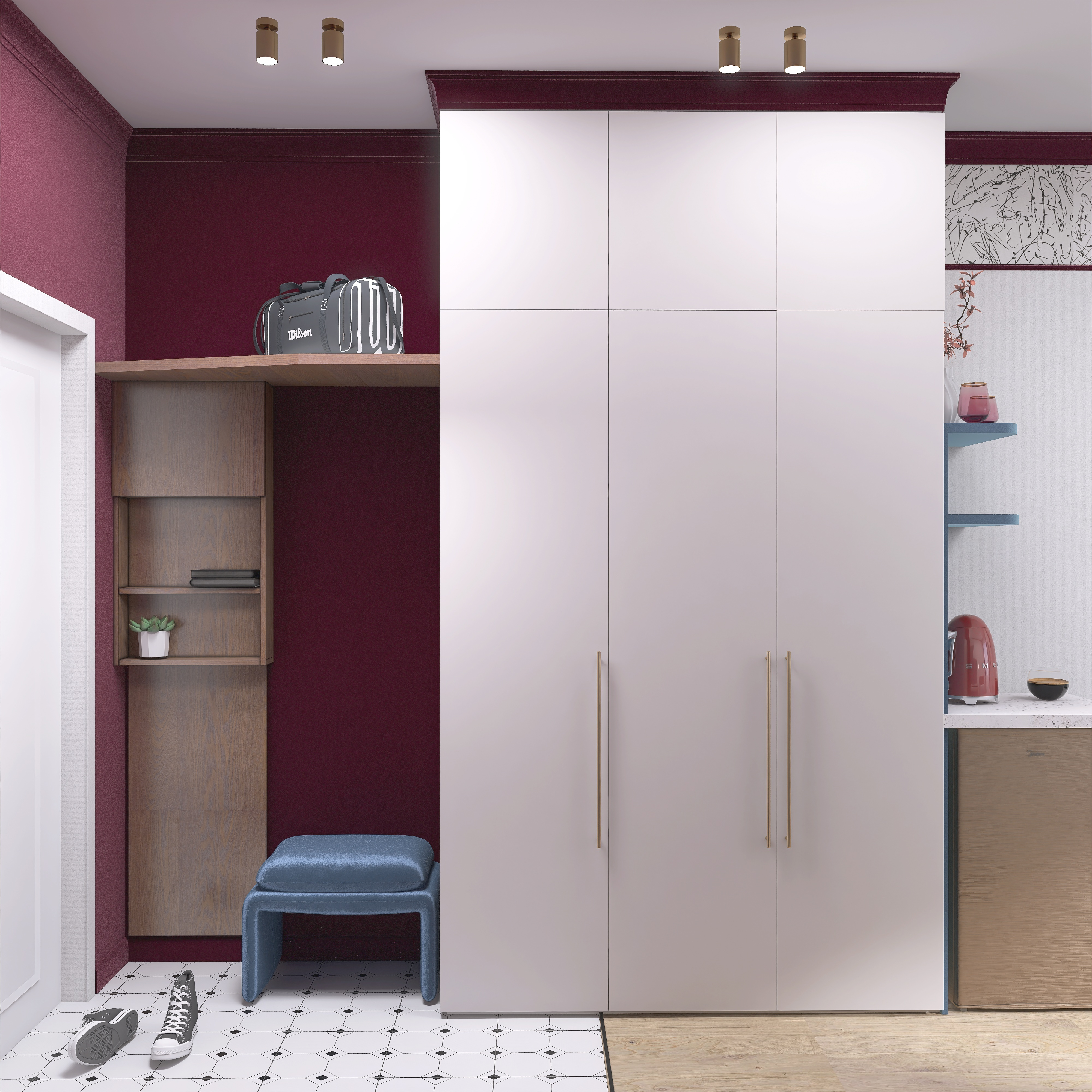 Яркая гостевая студия в Шерегеше, 20 кв.м.