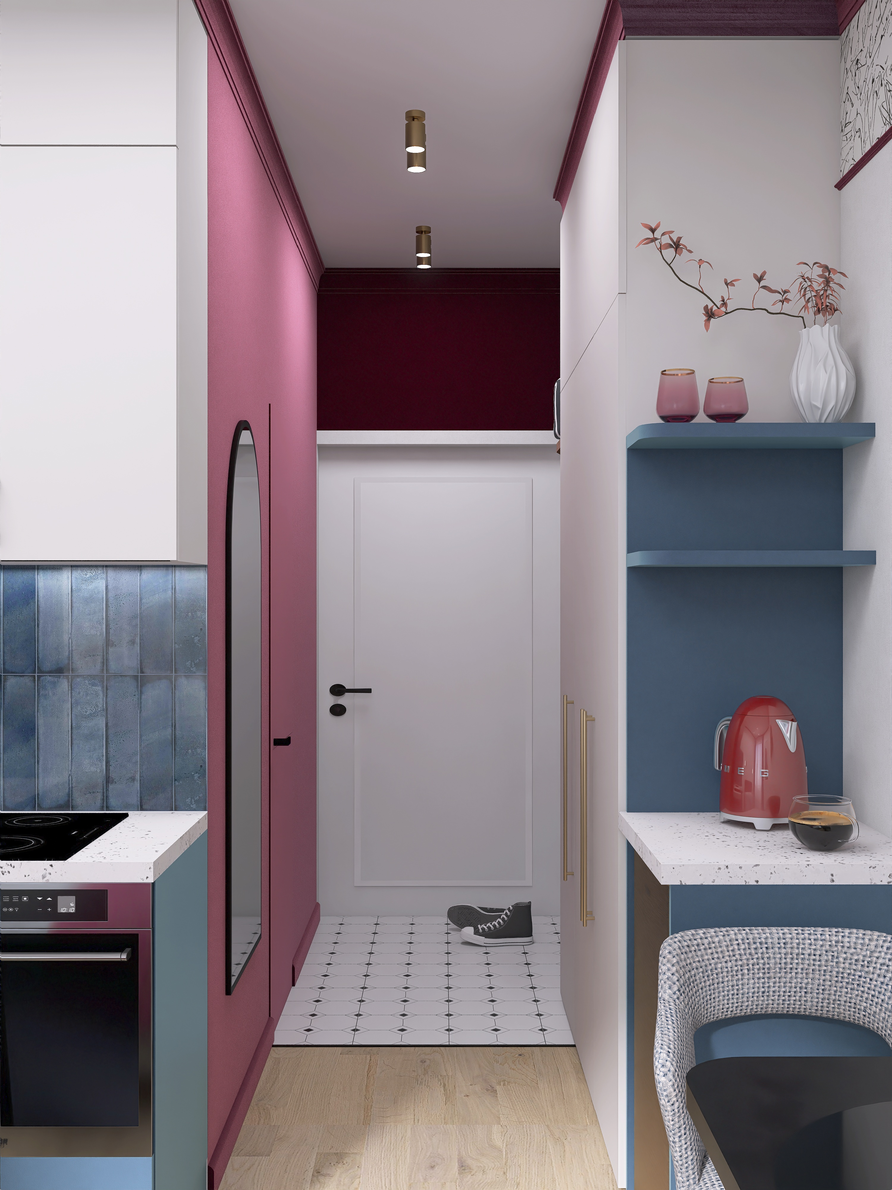 Яркая гостевая студия в Шерегеше, 20 кв.м.