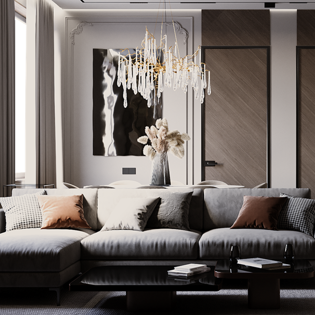 Ремонт и дизайн квартиры 110 м² в классическом стиле под ключ