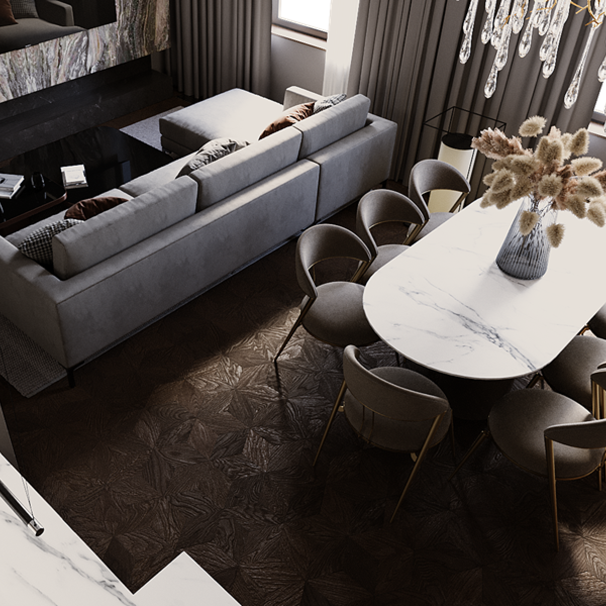 Ремонт и дизайн квартиры 110 м² в классическом стиле под ключ