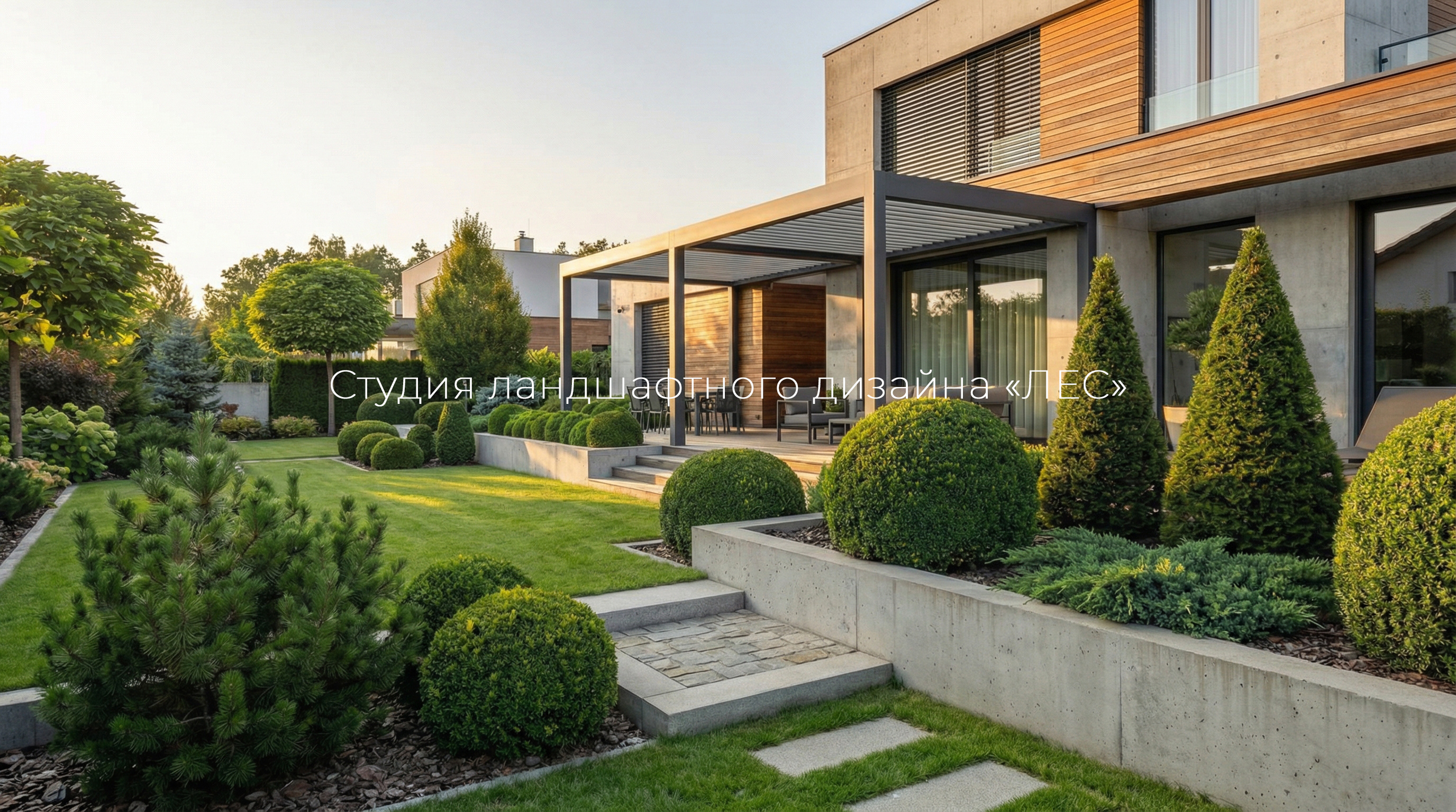 Участок, приютившийся в тени деревьев