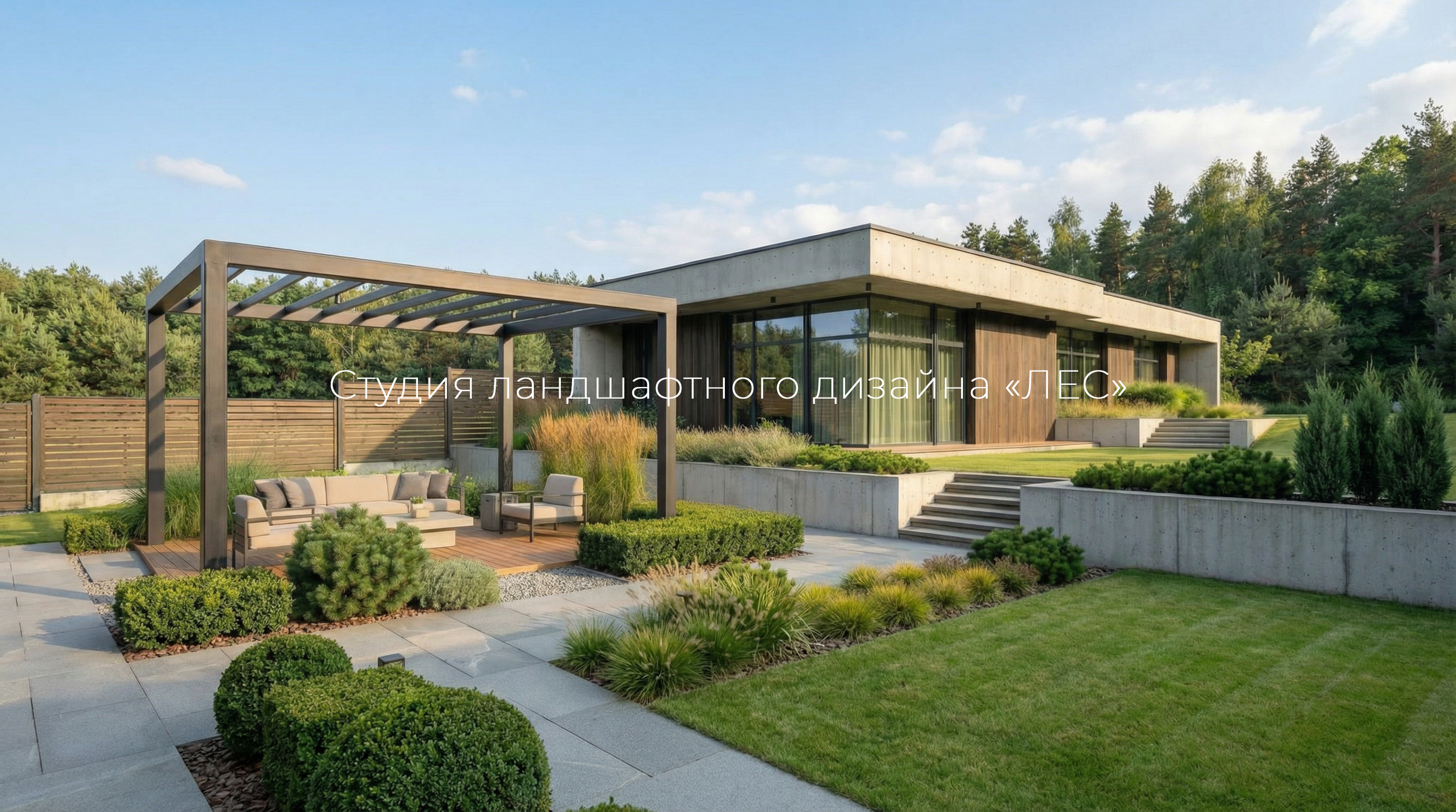 Участок, приютившийся в тени деревьев