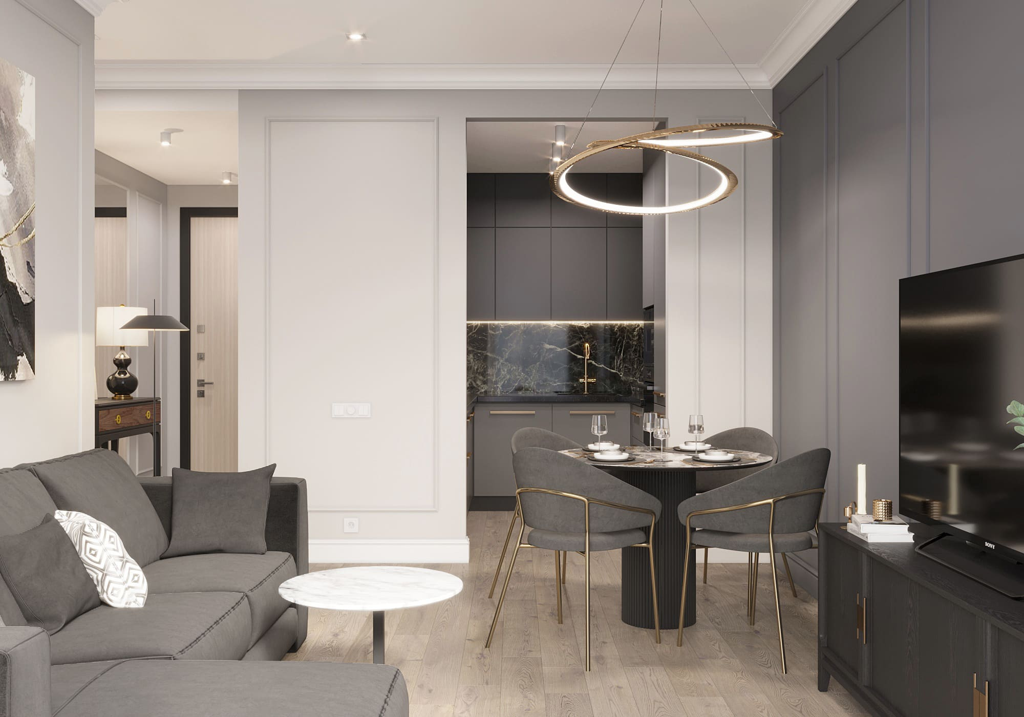 Квартира "5 оттенков серого"