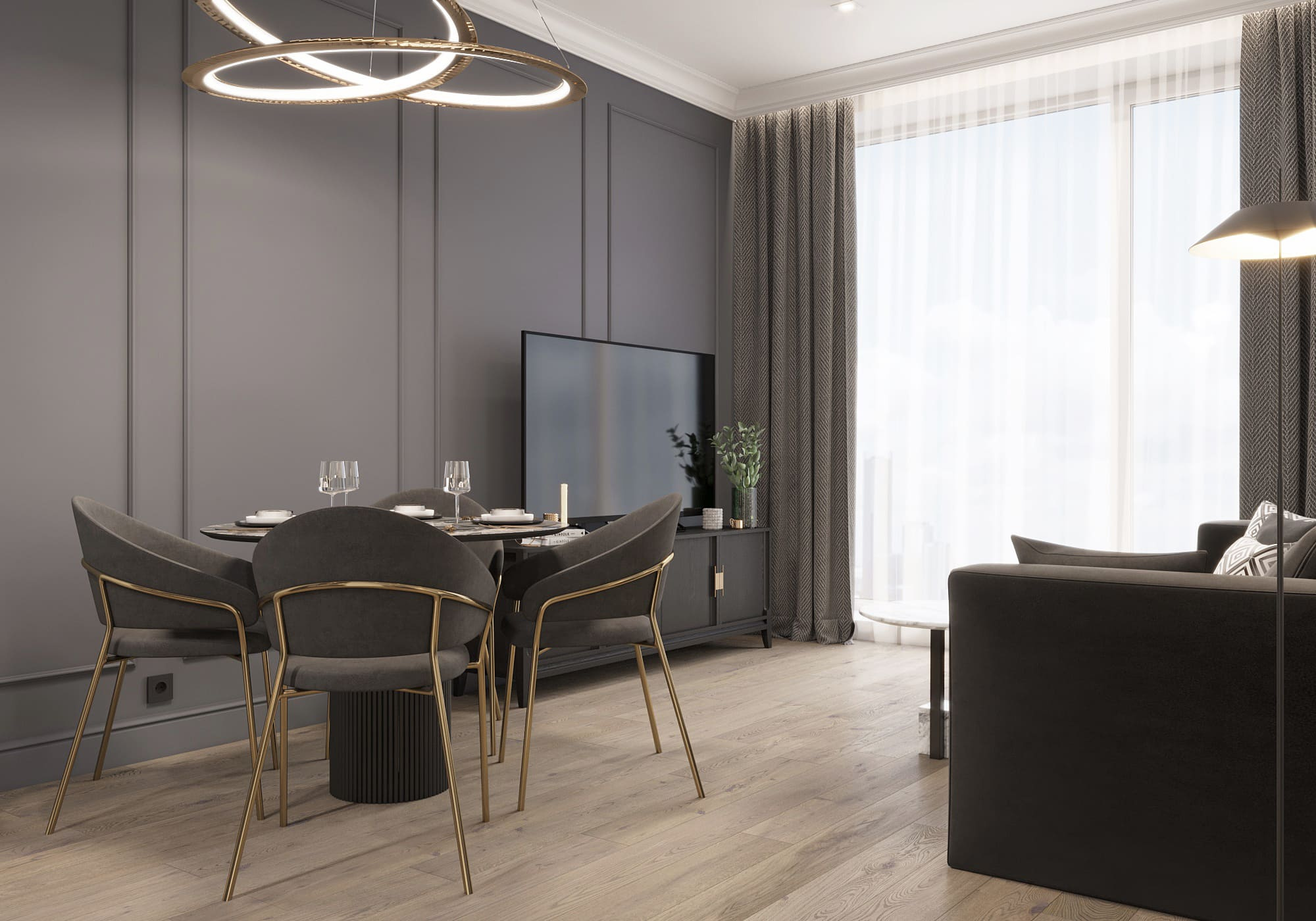 Квартира "5 оттенков серого"