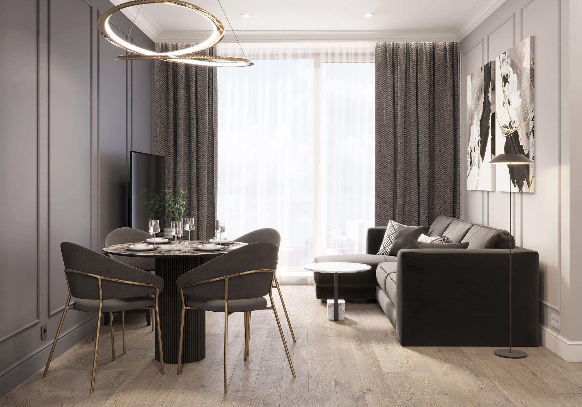 Квартира "5 оттенков серого"