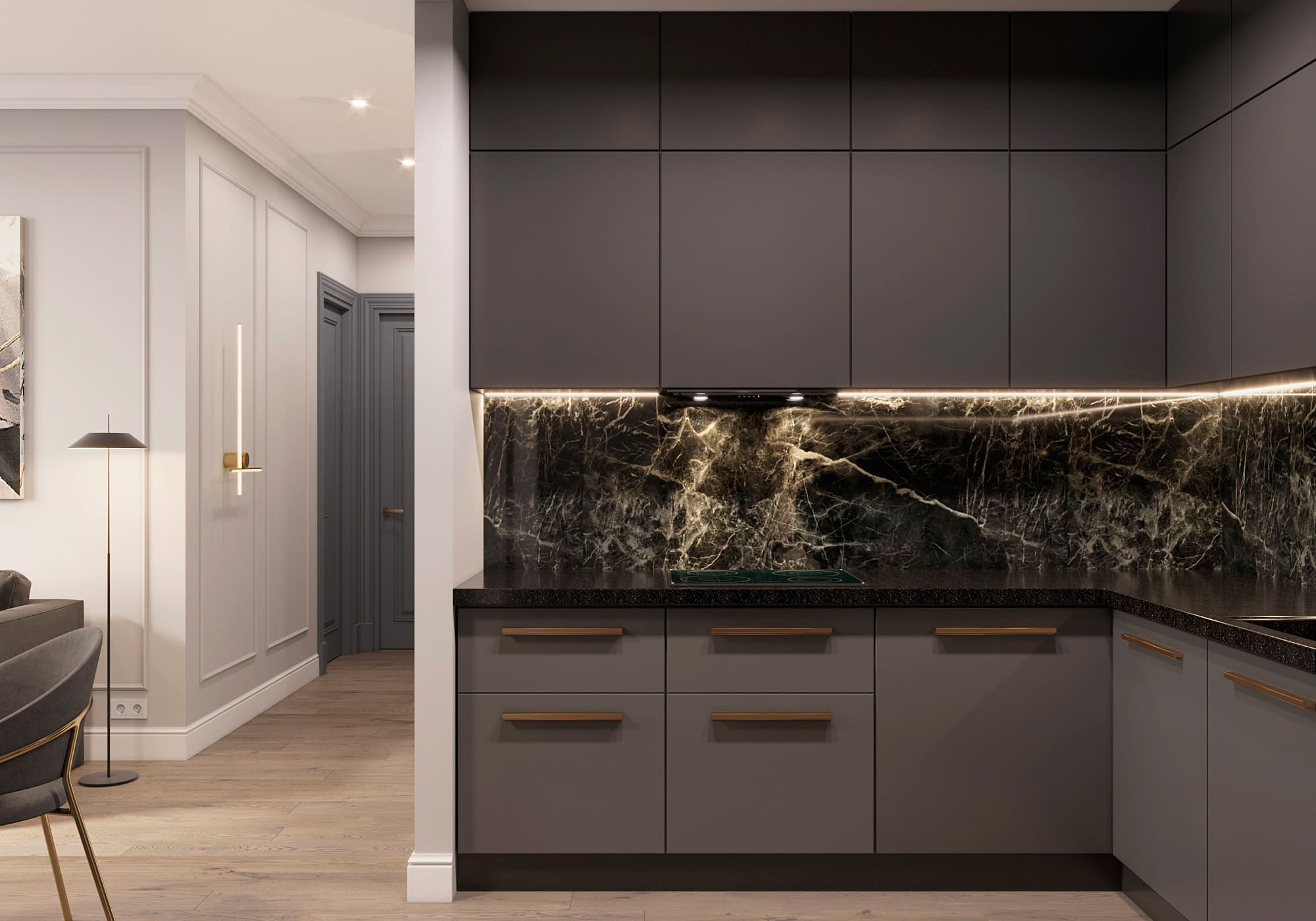 Квартира "5 оттенков серого"